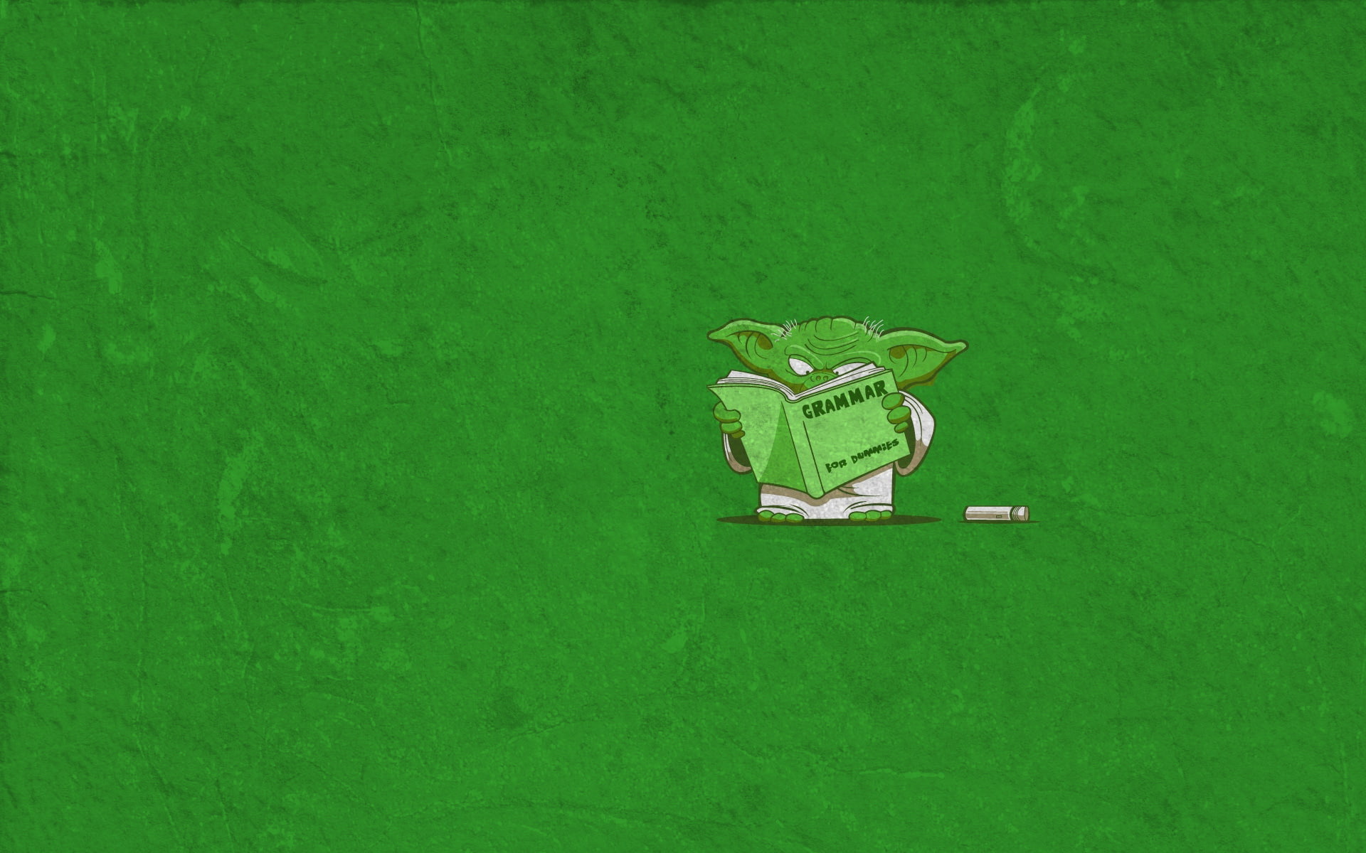 toy, no people, grass, copy space, master, nature, creativity, green color, high angle view, plant, Yoda, outdoors, Iodine, directly above, green background, HD Wallpaper