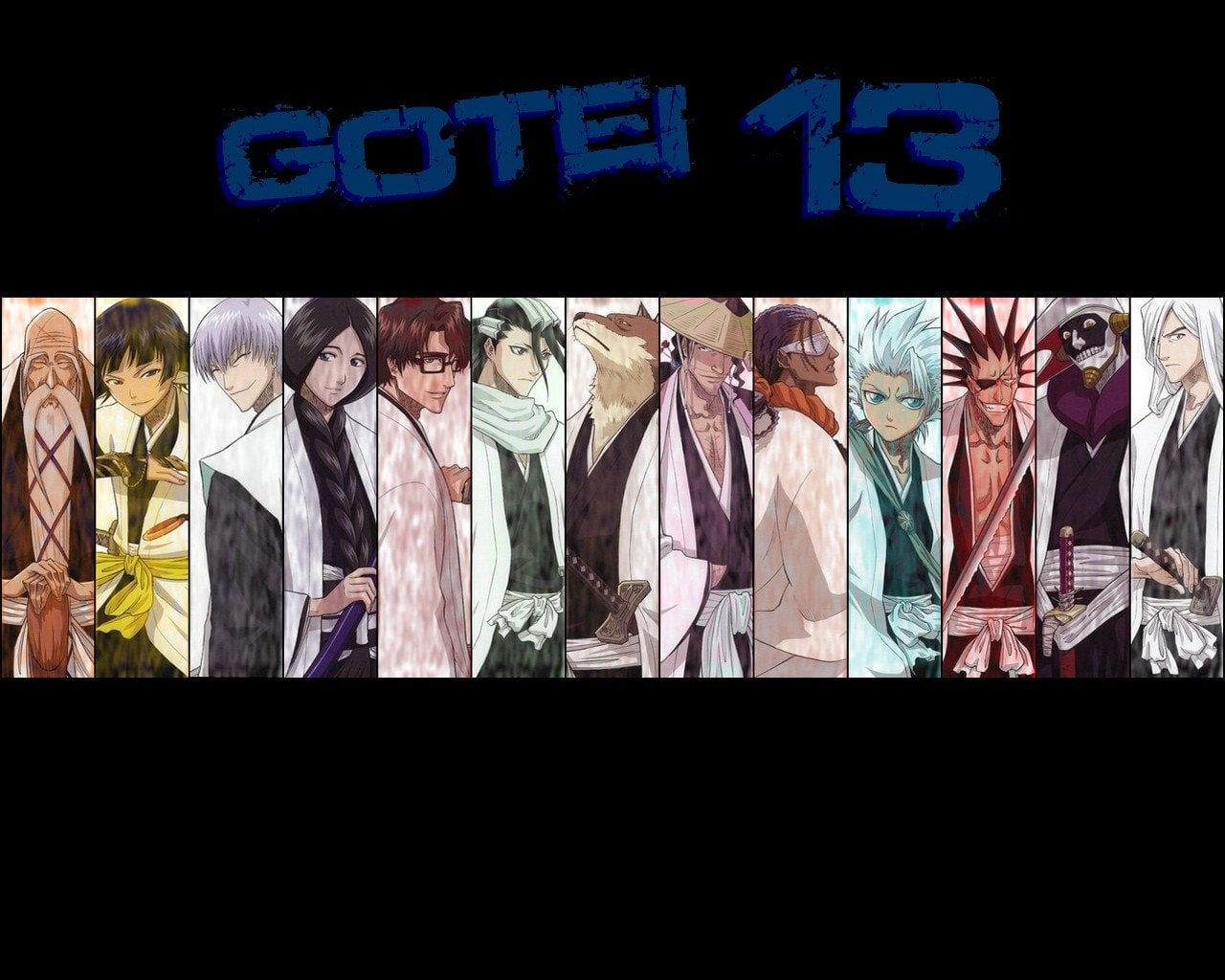 Genryūsai Shigekuni Yamamoto, Sajin Komamura, Gin Ichimaru, Jūshirō Ukitake, Tōshirō Hitsugaya, Bleach, Kenpachi Zaraki, Sōsuke Aizen, Byakuya Kuchiki, HD Wallpaper