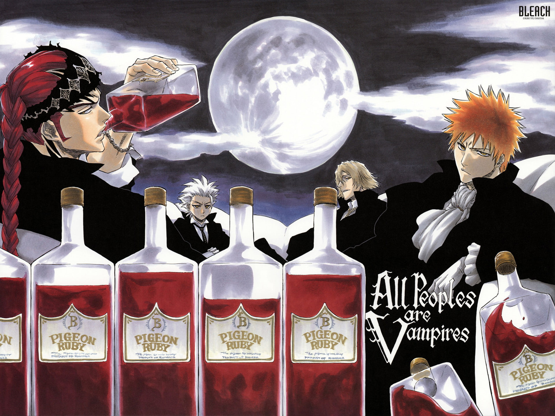 Ichigo Kurosaki, Tōshirō Hitsugaya, Kisuke Urahara, Renji Abarai, 1080P, Bleach, HD Wallpaper