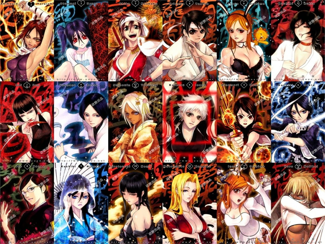 Kuukaku Shiba, Soifon (Bleach), Nanao Ise, Unohana Retsu, 720P, Tier Halibel, Momo Hinamori, Orihime Inoue, Yoruichi Shihôin, Rukia Kuchiki, Rangiku Matsumoto, HD Wallpaper