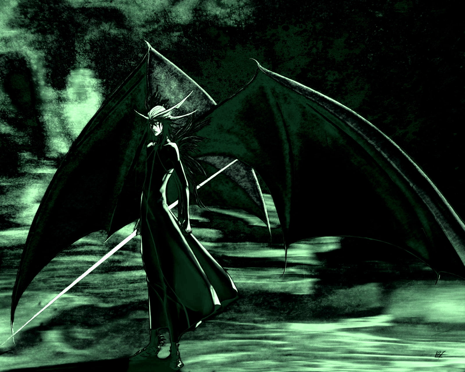 ulquiorra, x, espada, anime, hd, cifer, 720P, bleach, art, HD Wallpaper