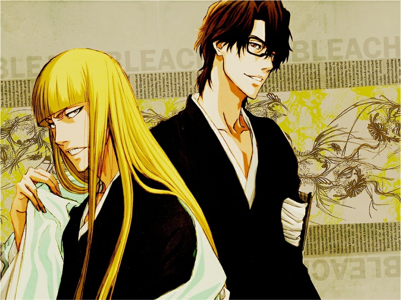 720P, Sōsuke Aizen, Bleach, Shinji Hirako, HD Wallpaper