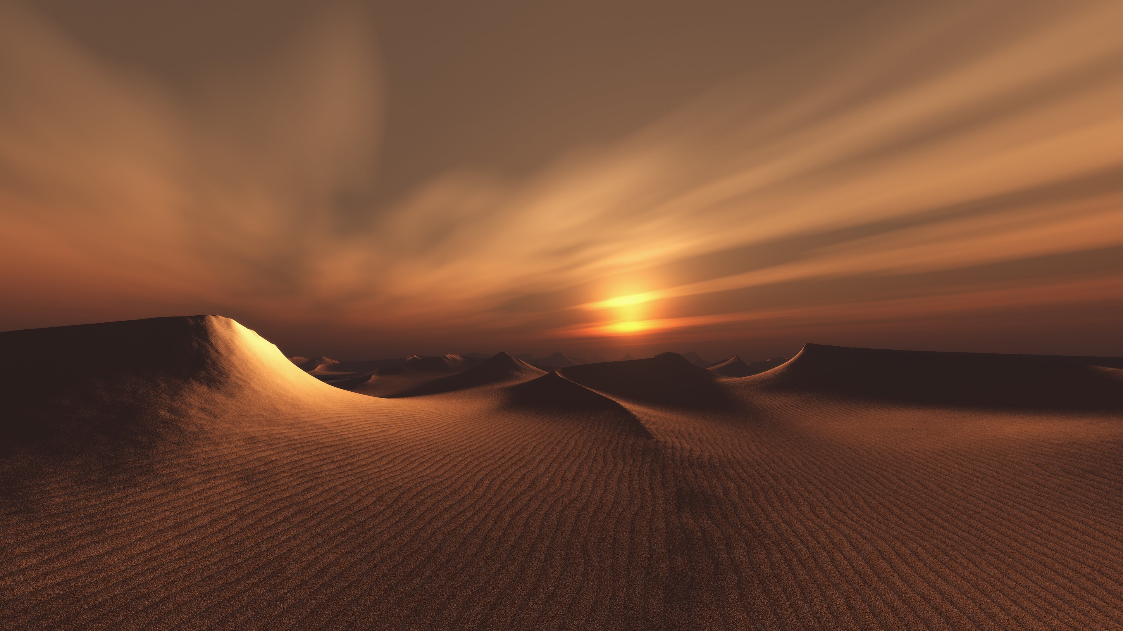 tranquil scene, yellow, toy, sand, beauty in nature, sky, idyllic, orange color, black, non-urban scene, climate, landscape, tranquility, arid climate, HD Wallpaper