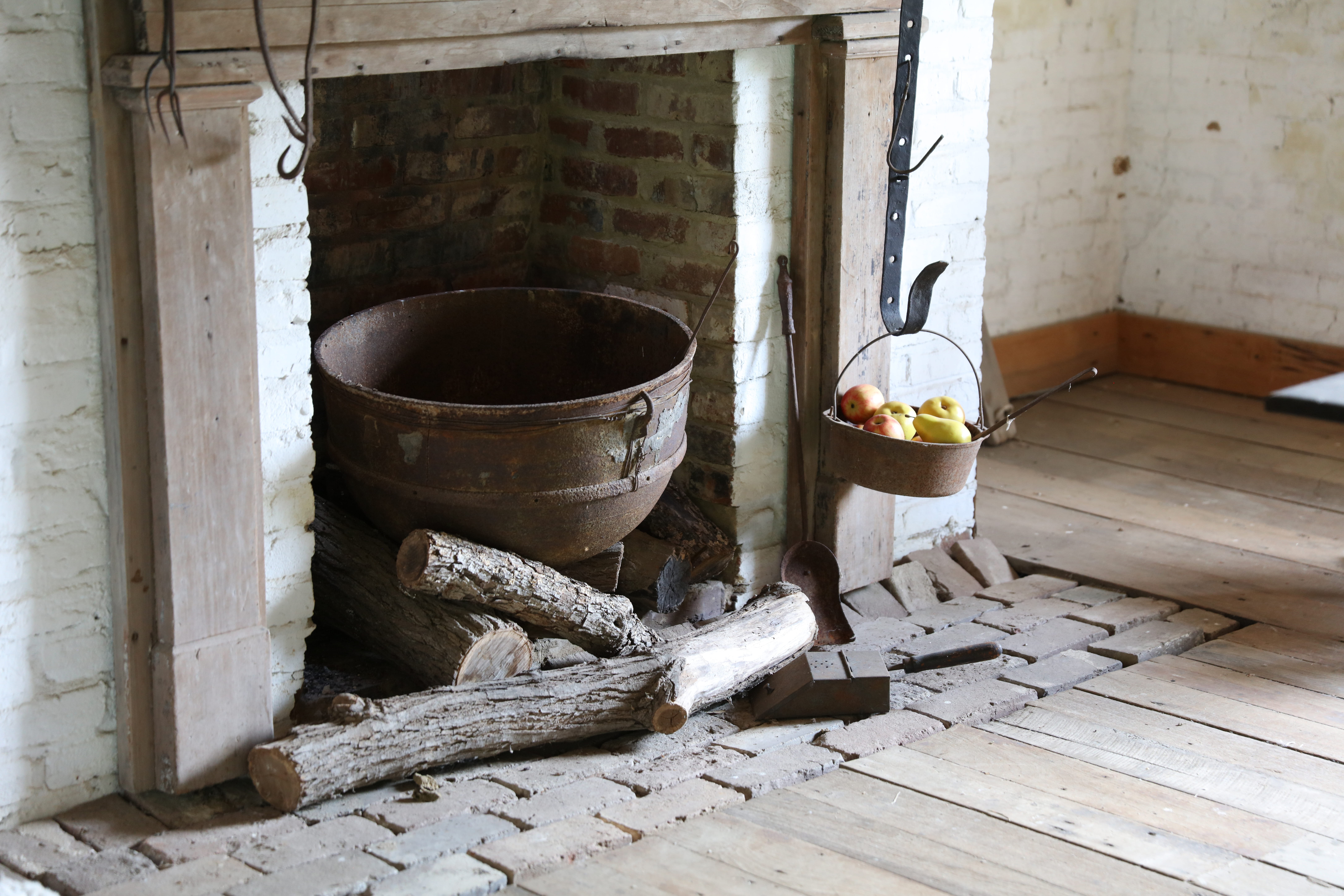 no people, still life, log, concrete, fireplace, architecture, wood - material, fruit, household equipment, indoor, franklin, produce, wood fire, food, HD Wallpaper