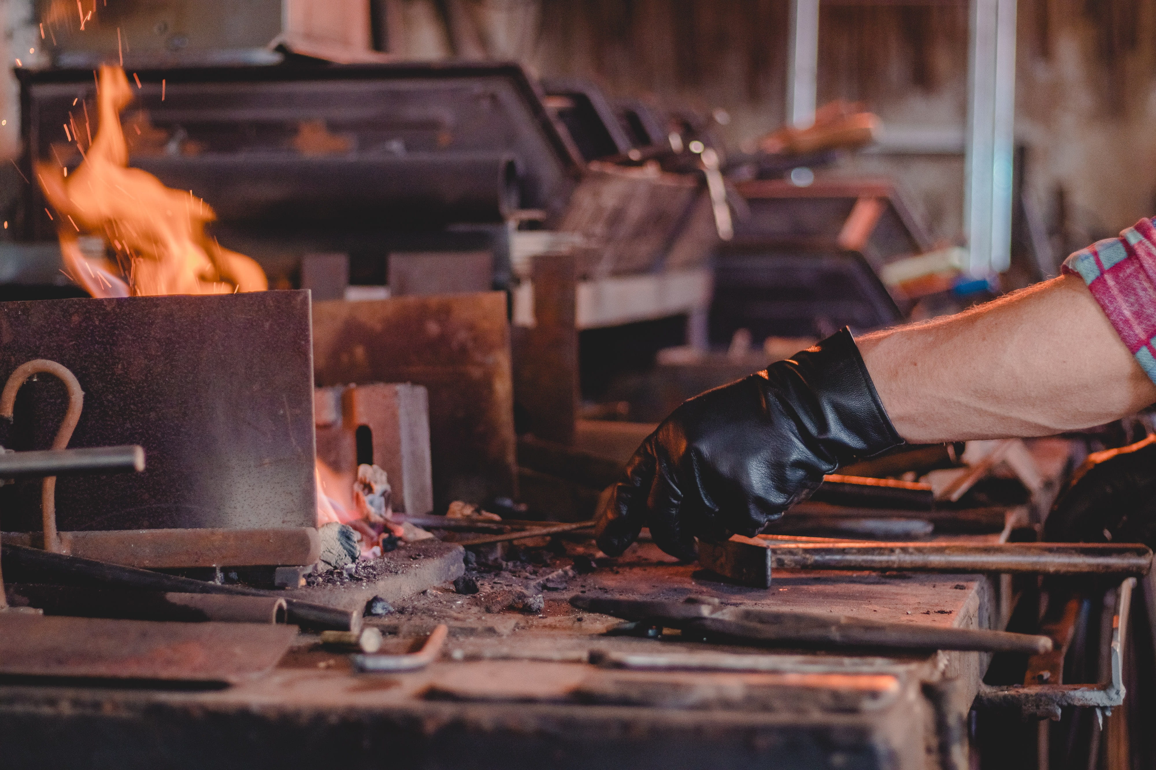 leather, human hand, craftsmen, blacksmith, work tool, occupation, person, flame, human, wearing, finger ring, heat - temperature, holding, romantic, jewellery, HD Wallpaper