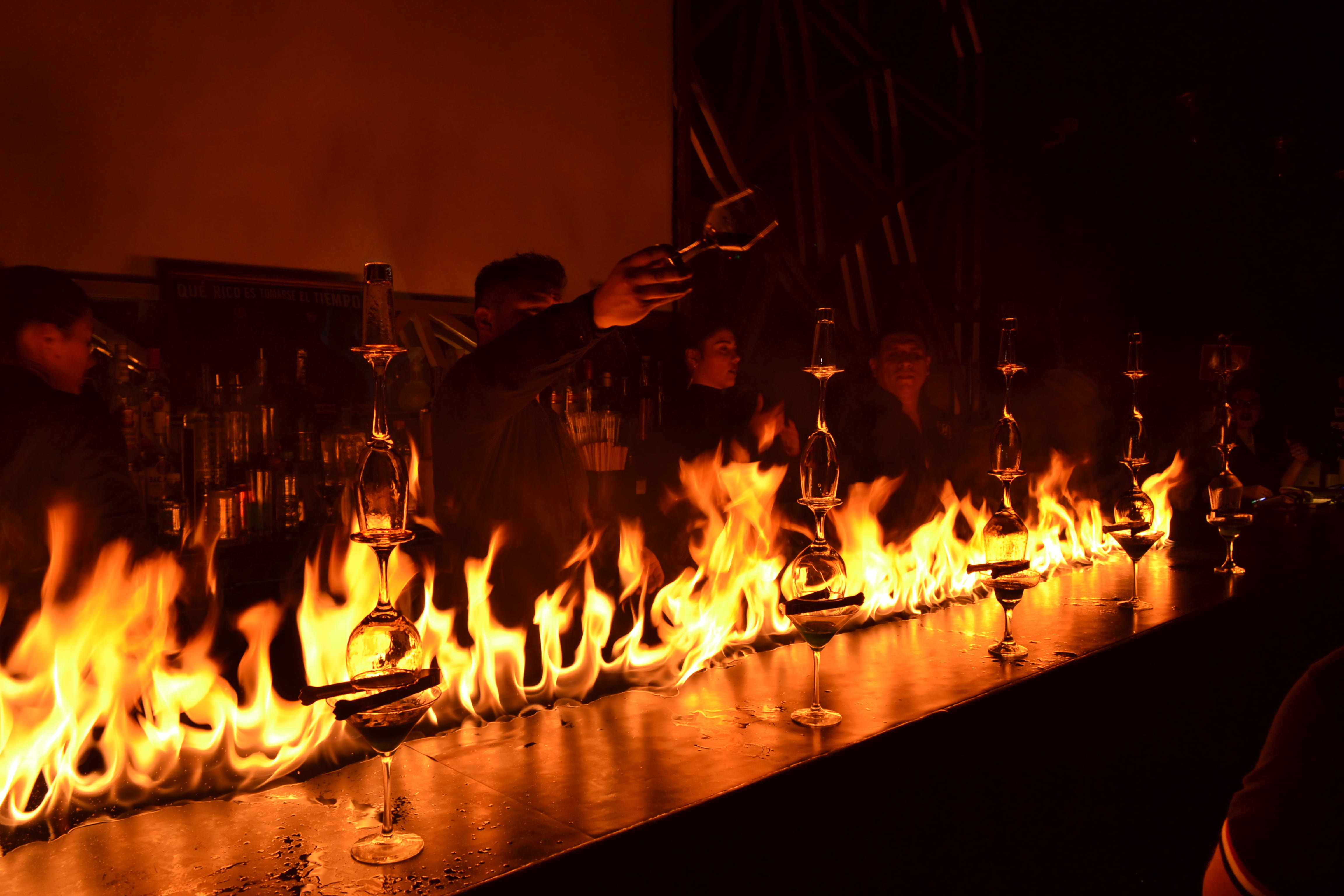 real people, bbq, business, fireplace, illuminated, night, large group of people, dinner, furniture, night life, crowd, supper, eclipse, #fire #club, orange color, HD Wallpaper
