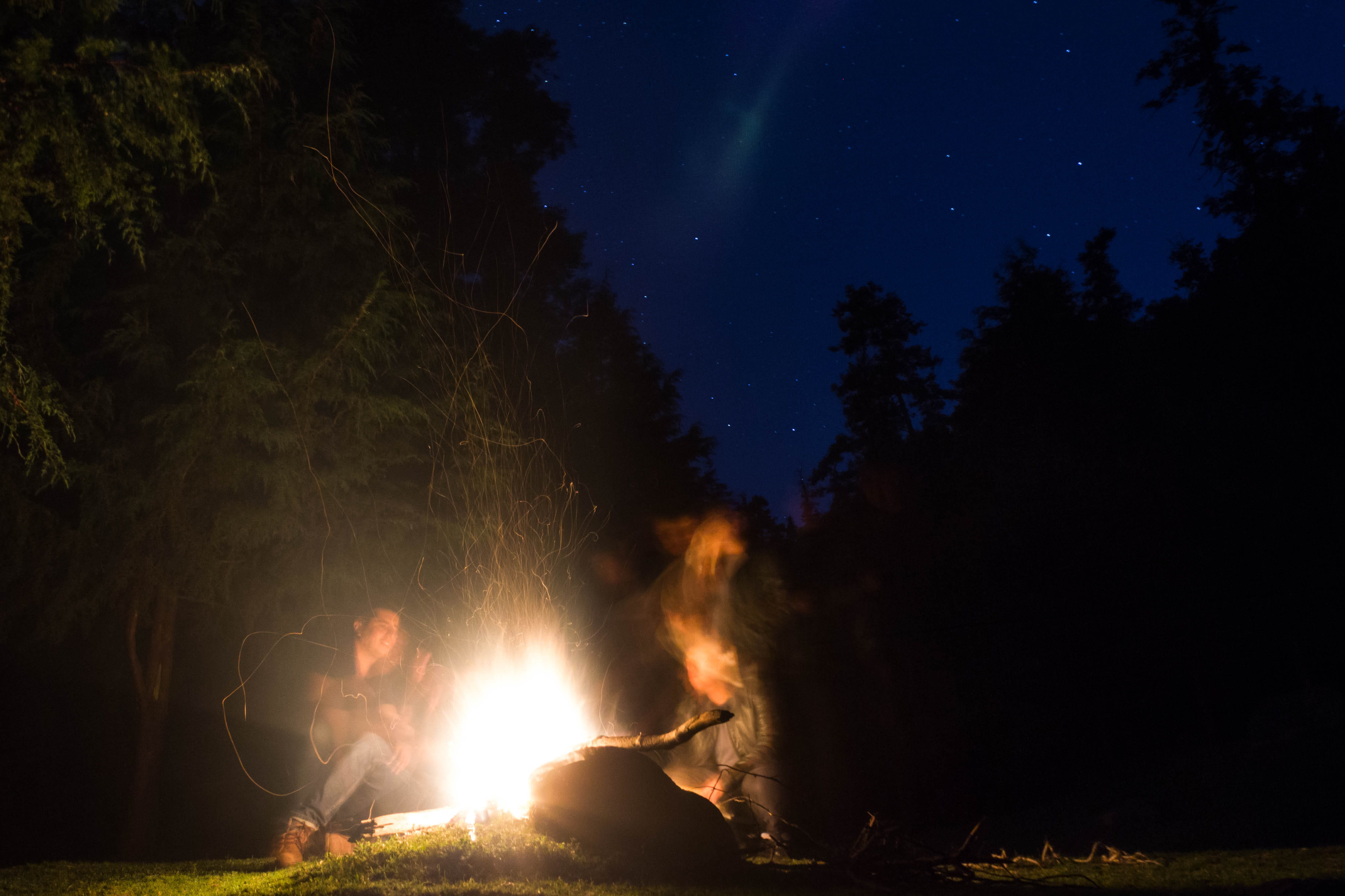 furniture, camping, 4K, astronomy, dark, fire, fire - natural phenomenon, outer space, person, nature, forest, outdoors, fun, firepit, tree, bonfire, ghosts, HD Wallpaper