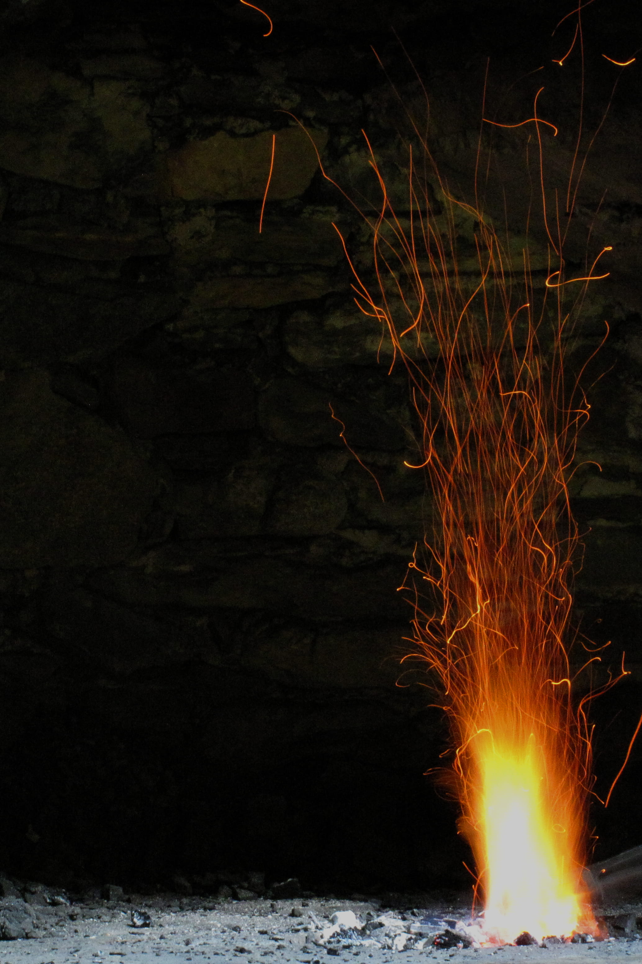 glowing, motion, chair, crystal, musical instrument, cello, no people, furniture, dark, bonfire, lava, fire, orange color, night, heat - temperature, peel, Phone HD Wallpaper