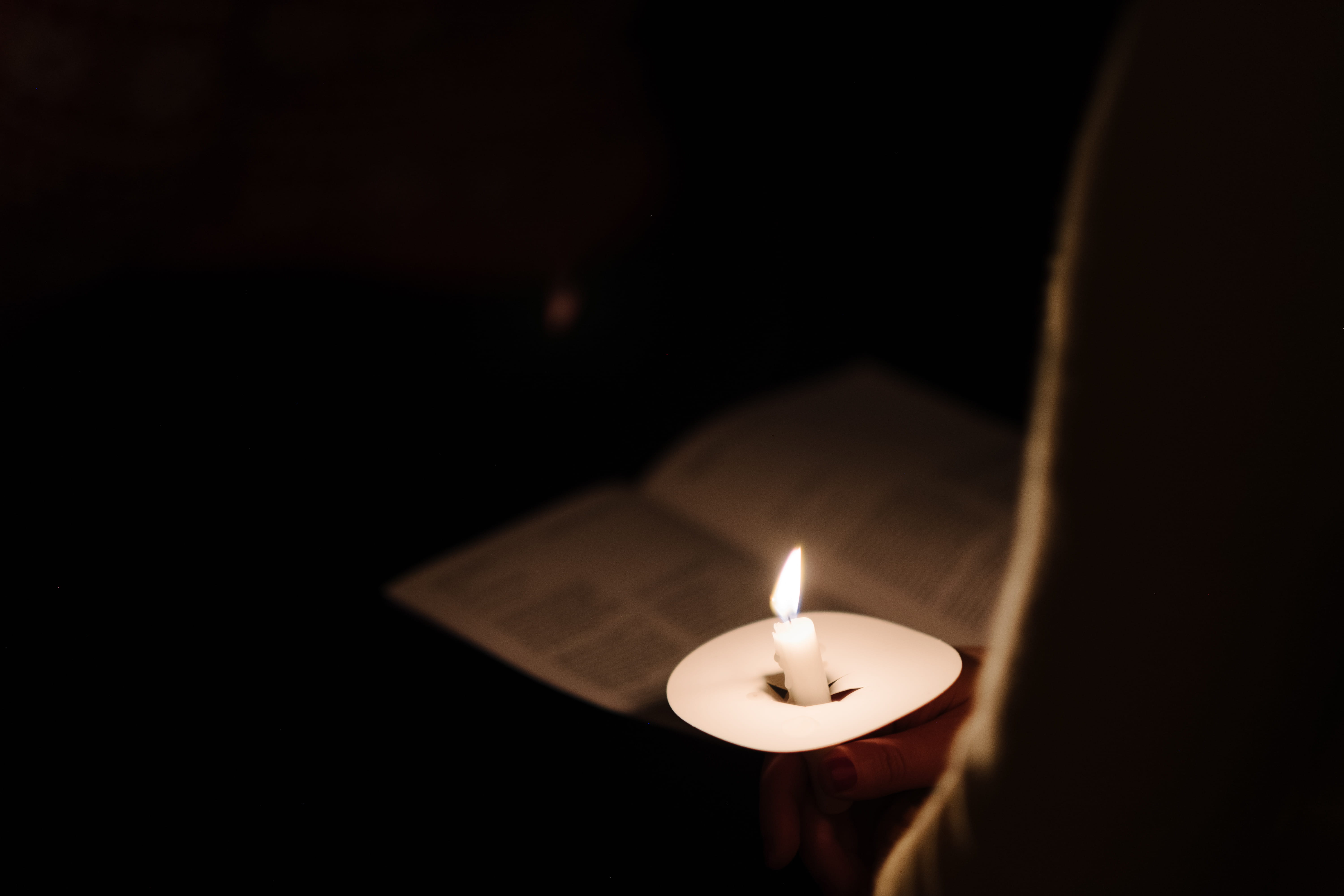 uk, candle, holds, dark, person, lighting, electric lamp, burning, christmas, heat - temperature, focus on foreground, church, nature, human, bible, no people, HD Wallpaper