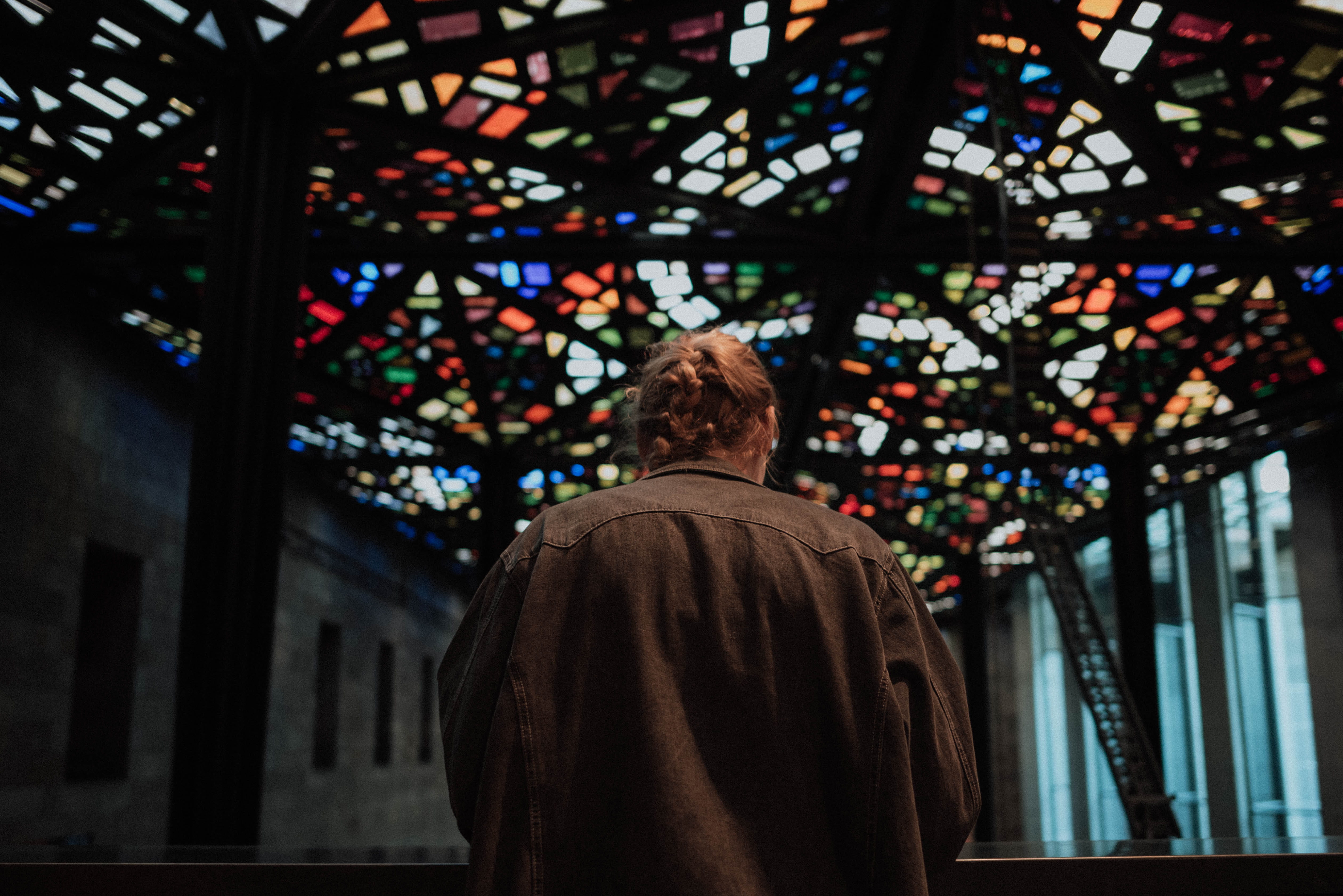 beautifu, contemplation, teenager, interior, glass, spirituality, australia, senior adult, color, melbourne, religion, place of worship, men, standing, HD Wallpaper