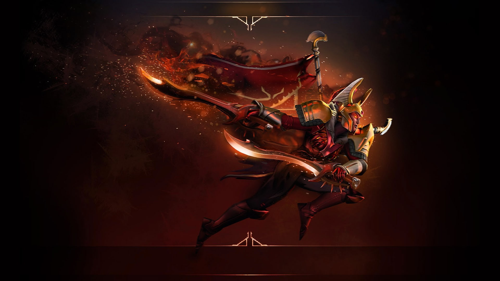 warrior, Dota, 1080P, Legion Commander, Dota 2, sword, HD Wallpaper