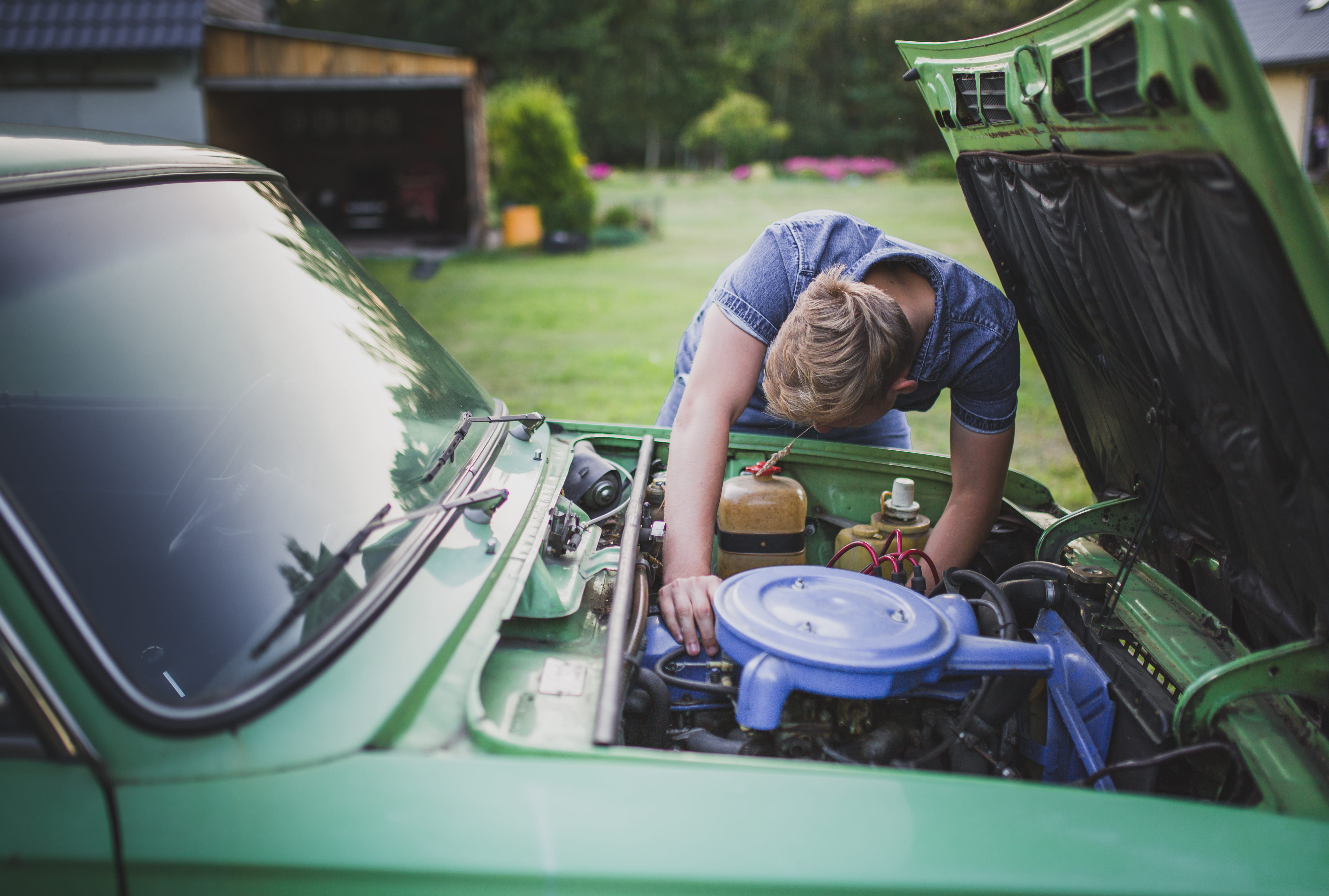 leisure activity, motor vehicle, outdoors, 5K, mehanic, apparel, baltics, bending over, man, lifestyles, cleaning, bending, countryside, childhood, farmer, HD Wallpaper