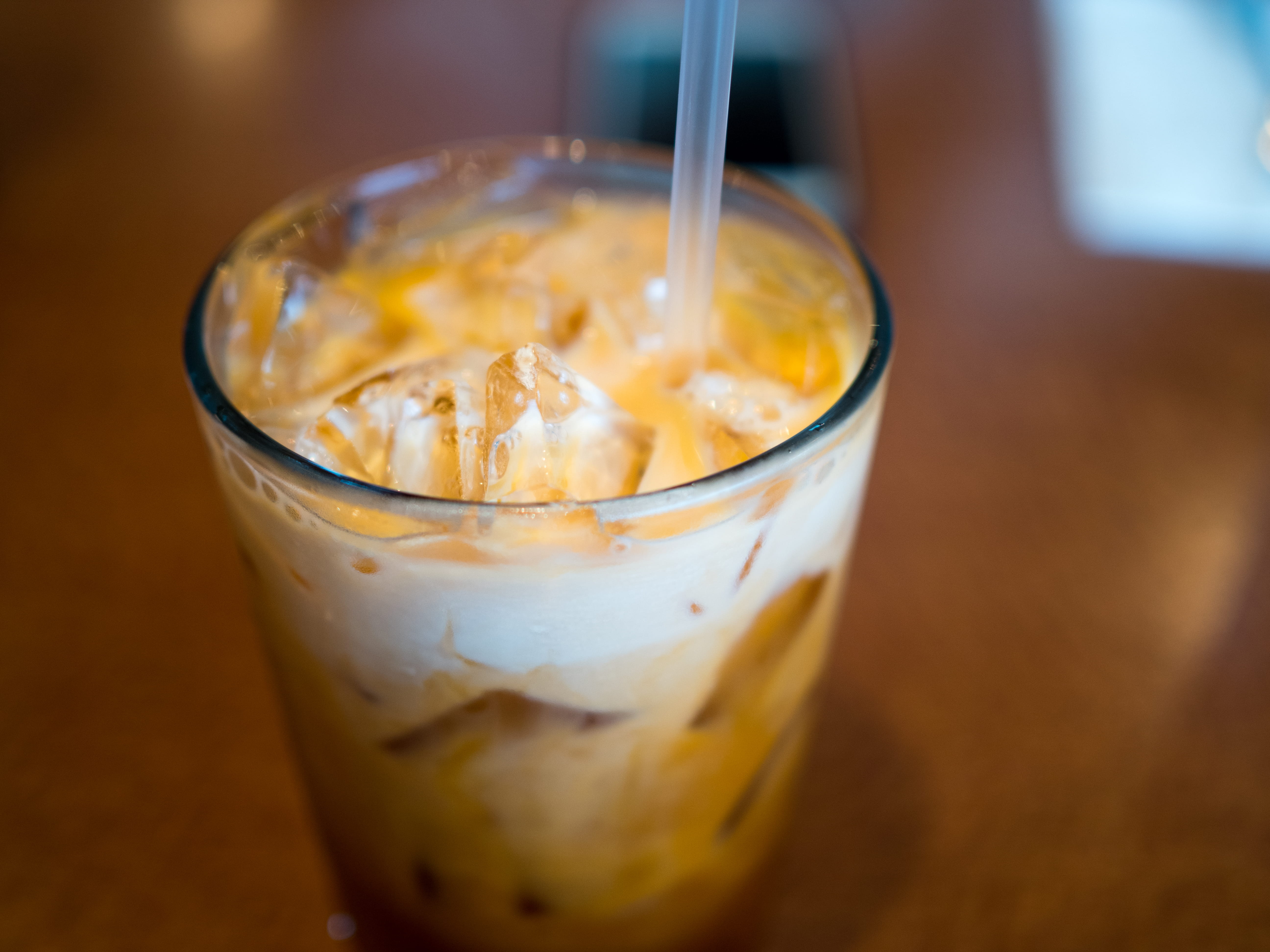 household equipment, food and drink, temptation, refreshment, indoors, thai, tea, fruit, non-alcoholic beverage, straw, close-up, latte, glass, food, 5K, HD Wallpaper