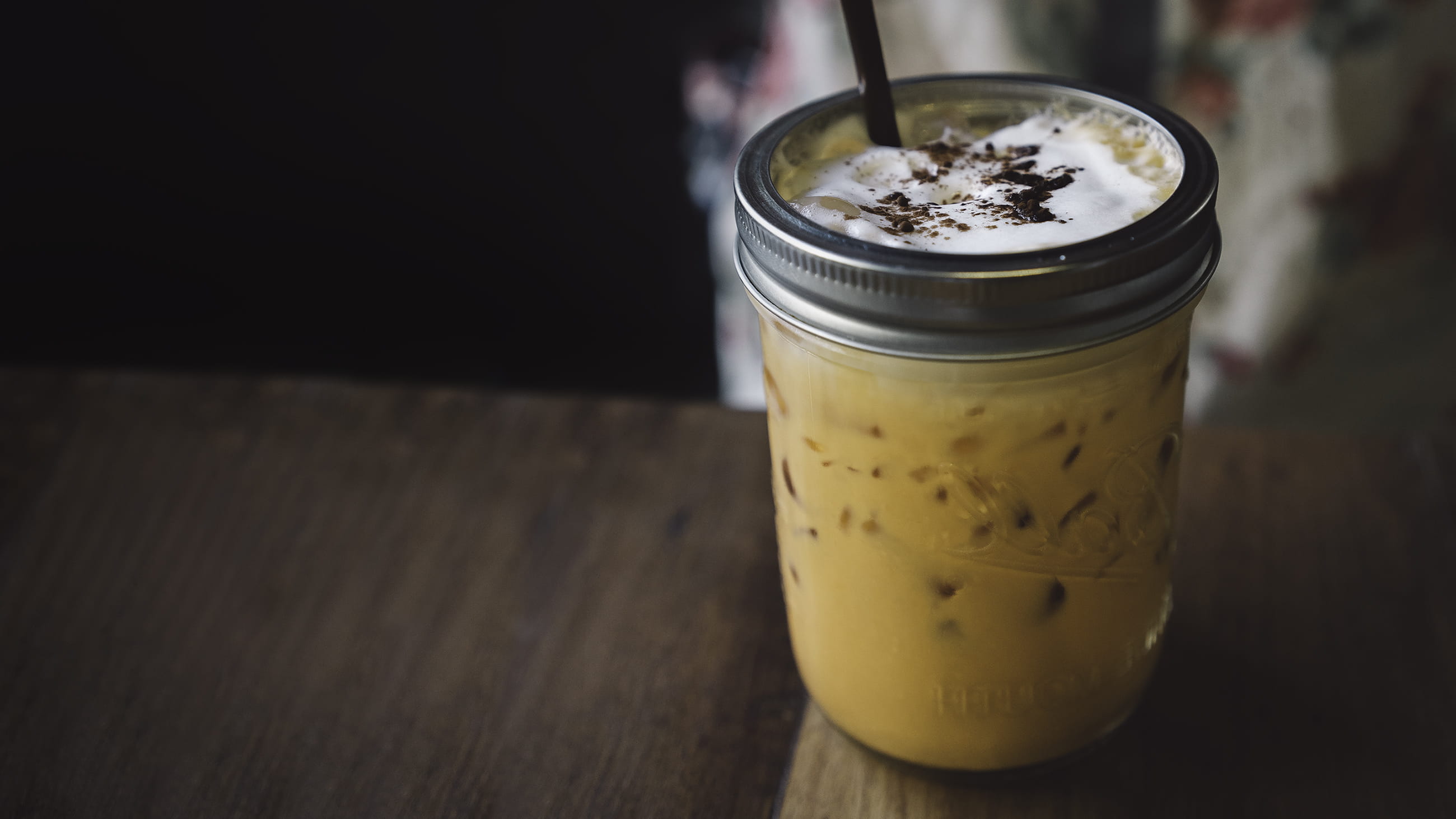 no people, foam, still life, dessert, close-up, food, cream, table, freshness, temptation, container, orange, photo, latte, mason, cocktail, healthy eating, HD Wallpaper