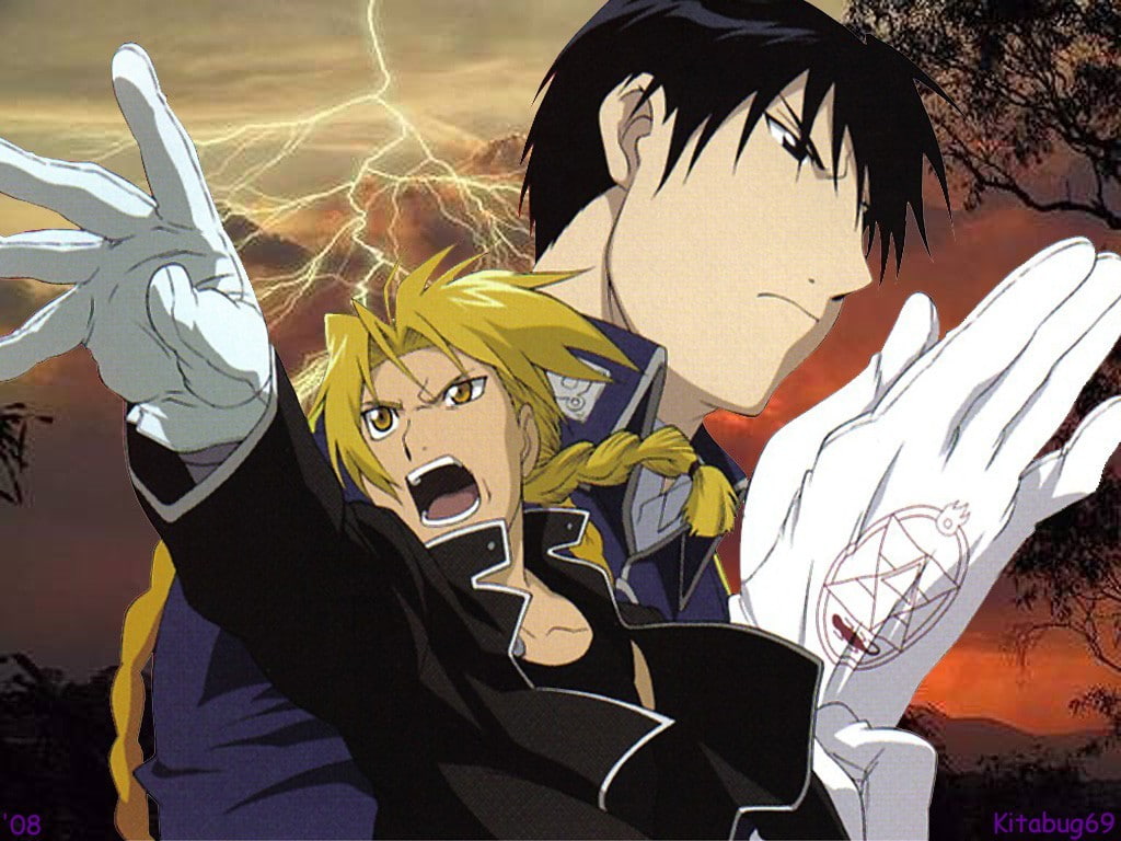 Roy Mustang, Elric Edward, Full Metal Alchemist, 480P, HD Wallpaper
