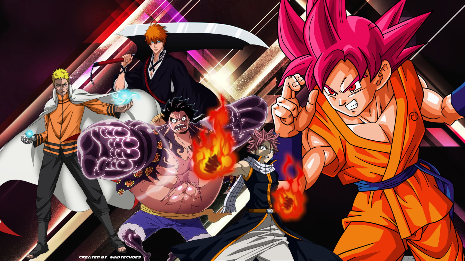 togetherness, Dragon Ball, medium group of people, adult, Ichigo Kurosaki, Goku, group of people, men, arts culture and entertainment, leisure activity, HD Wallpaper