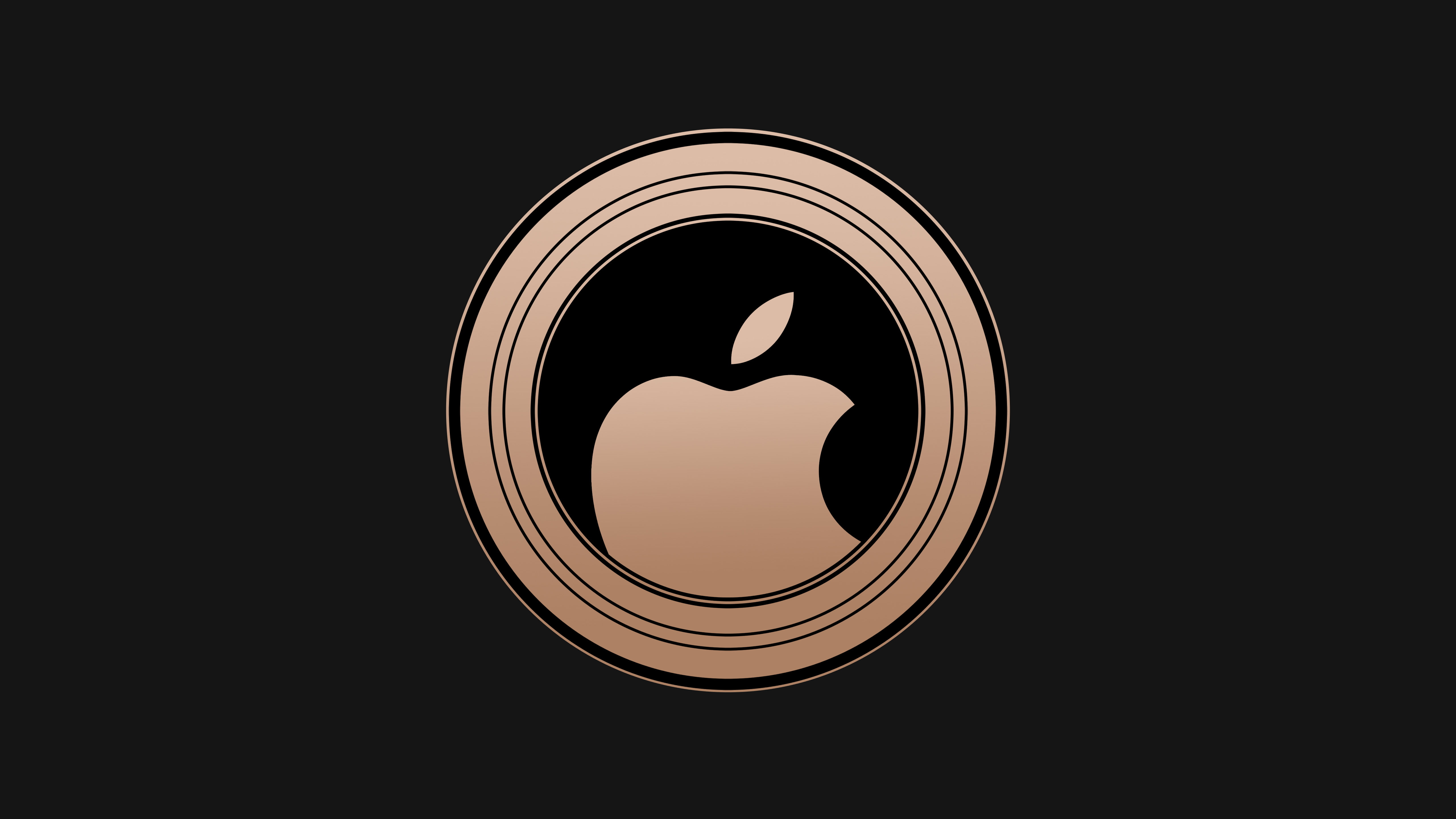 5K, Apple logo, iPhone XS, 5K, HD Wallpaper