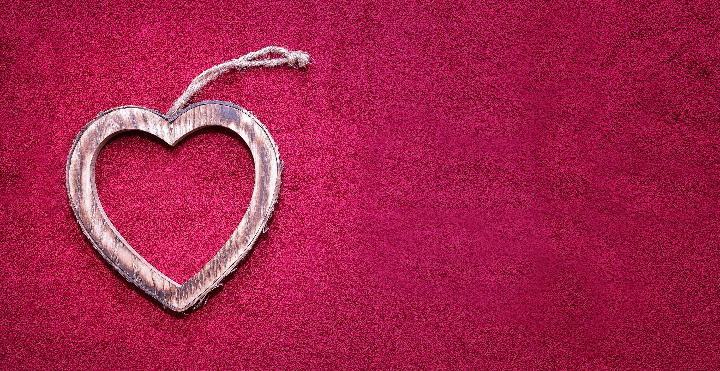 art and craft, close, emotion, no people, directly above, wooden heart, deco, welcome, wood, close-up, colored background, pink color, romance, love, indoors, HD Wallpaper