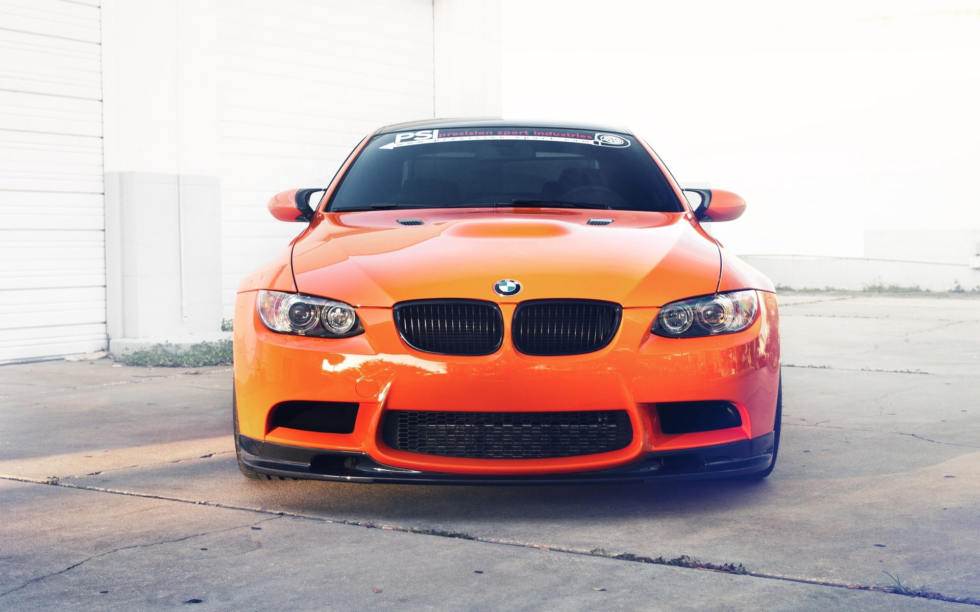 BMW, Car, m, 1080P, e, Orange, Front, View, HD Wallpaper