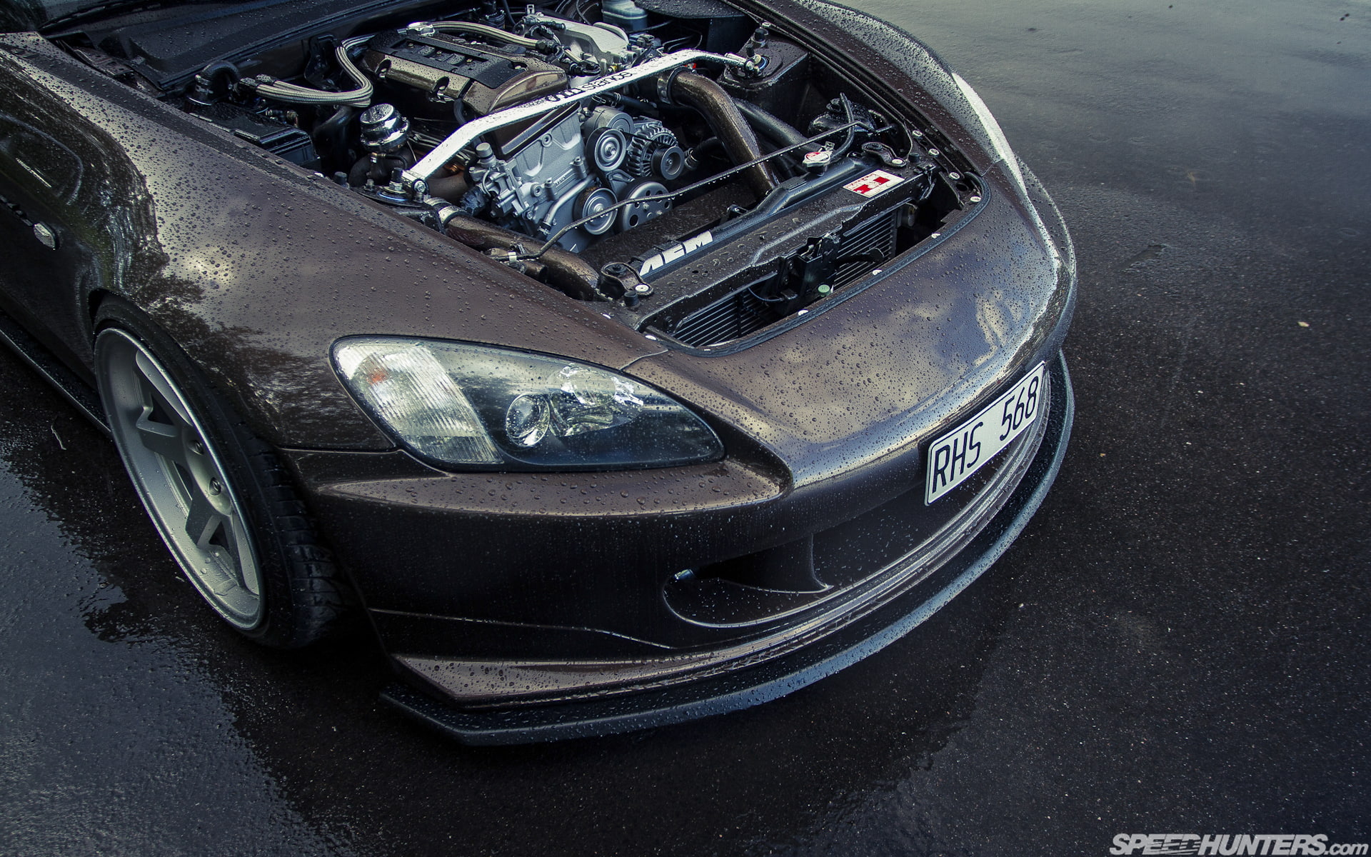 water, s2000, hd, drops, honda, s, wet, engine, cars, 1080P, HD Wallpaper