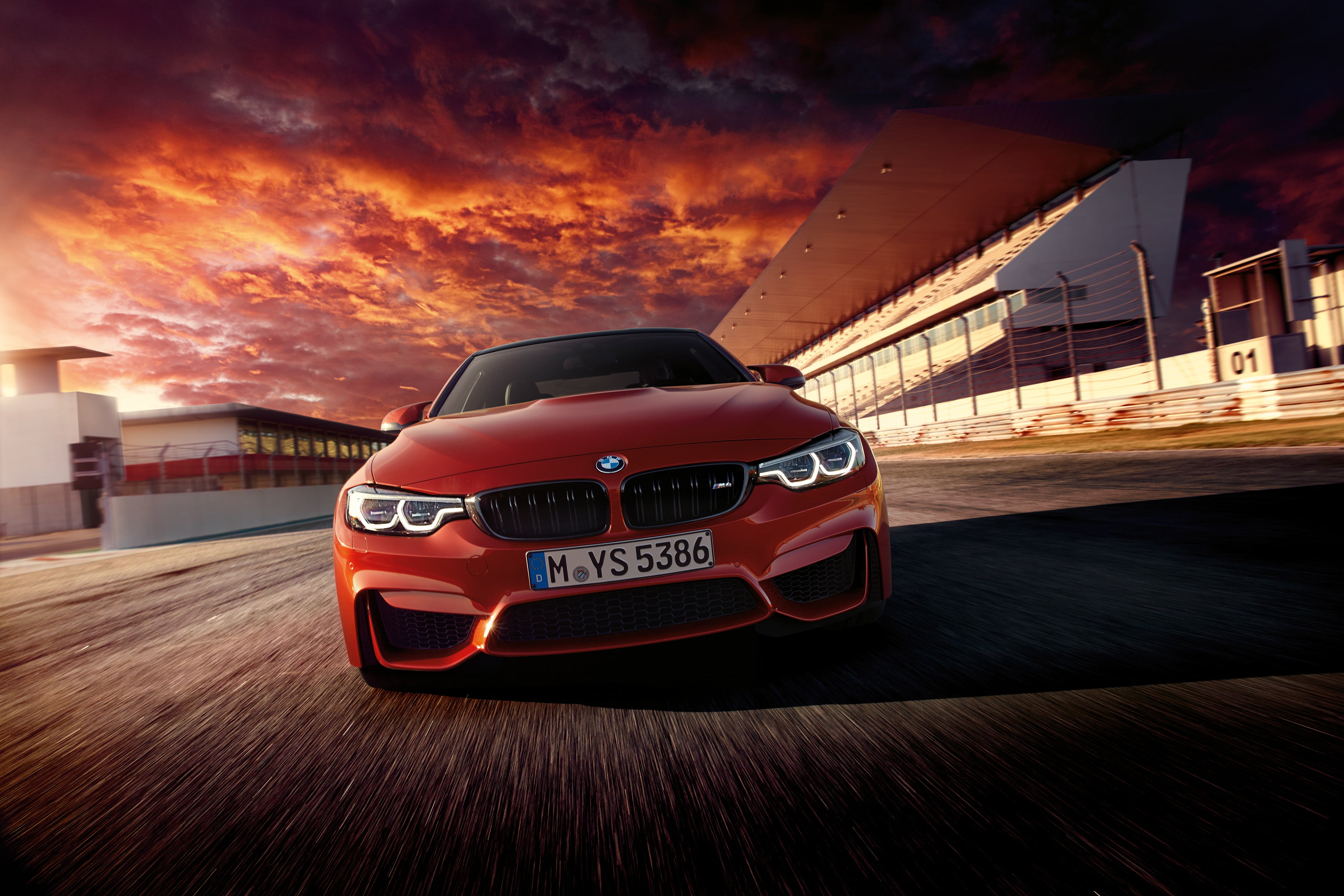 modern, car, dusk, speed, on the move, wheel, power, Coupe, blurred motion, motion, urban Scene, red, city, sport, shiny, nature, motor vehicle, BMW, built structure, HD Wallpaper