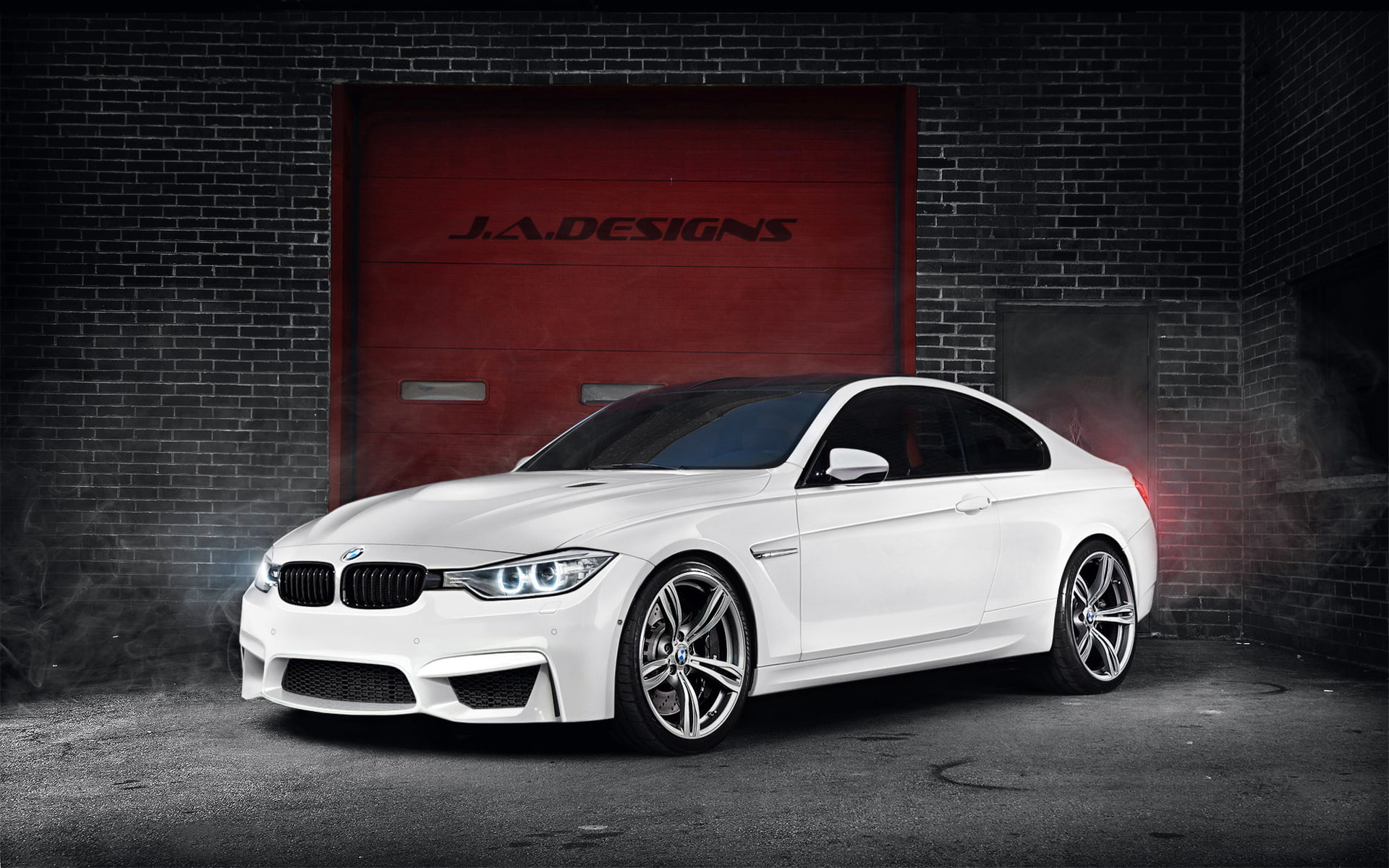 city, car, 1080P, indoors, white color, Concept Car, BMW, garage, transportation, White, brick wall, wealth, sports car, mode of transportation, red, luxury, HD Wallpaper