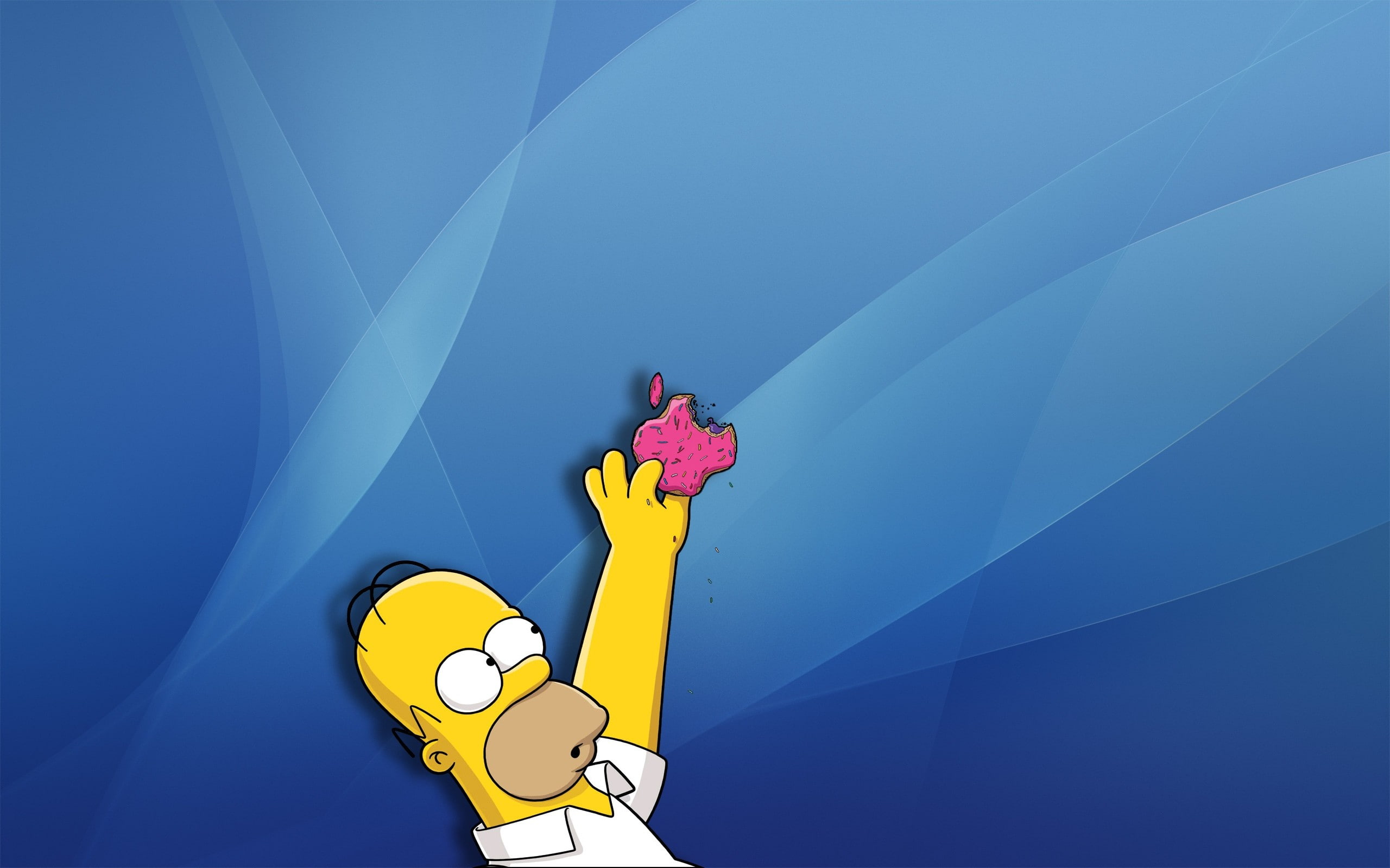 imac, Apple Inc., 2K, Homer Simpson, humor, HD Wallpaper
