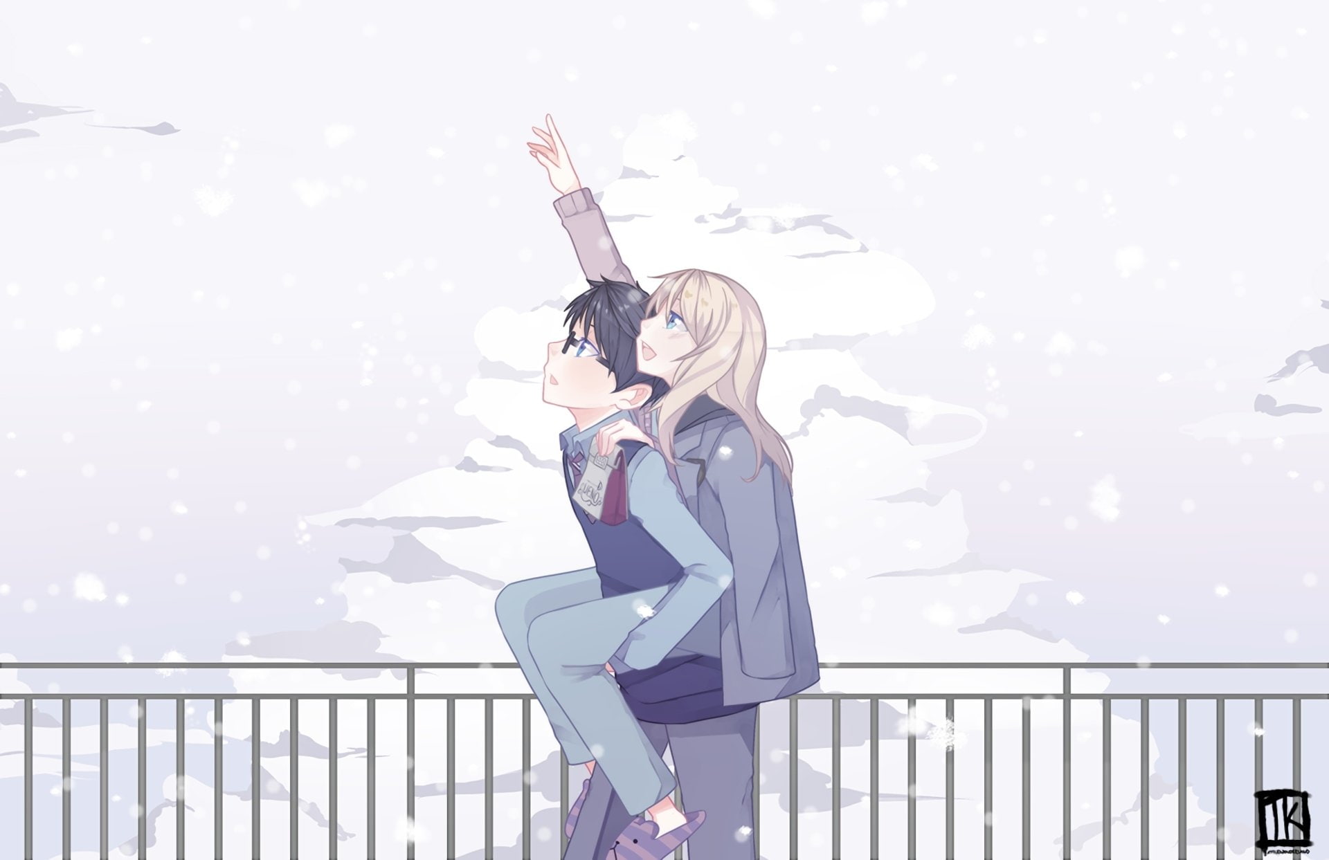 day, Kaori Miyazono, outdoors, Your Lie in April, one person, copy space, front view, women, young adult, architecture, holding, adult, 1080P, Anime, beautiful woman, HD Wallpaper