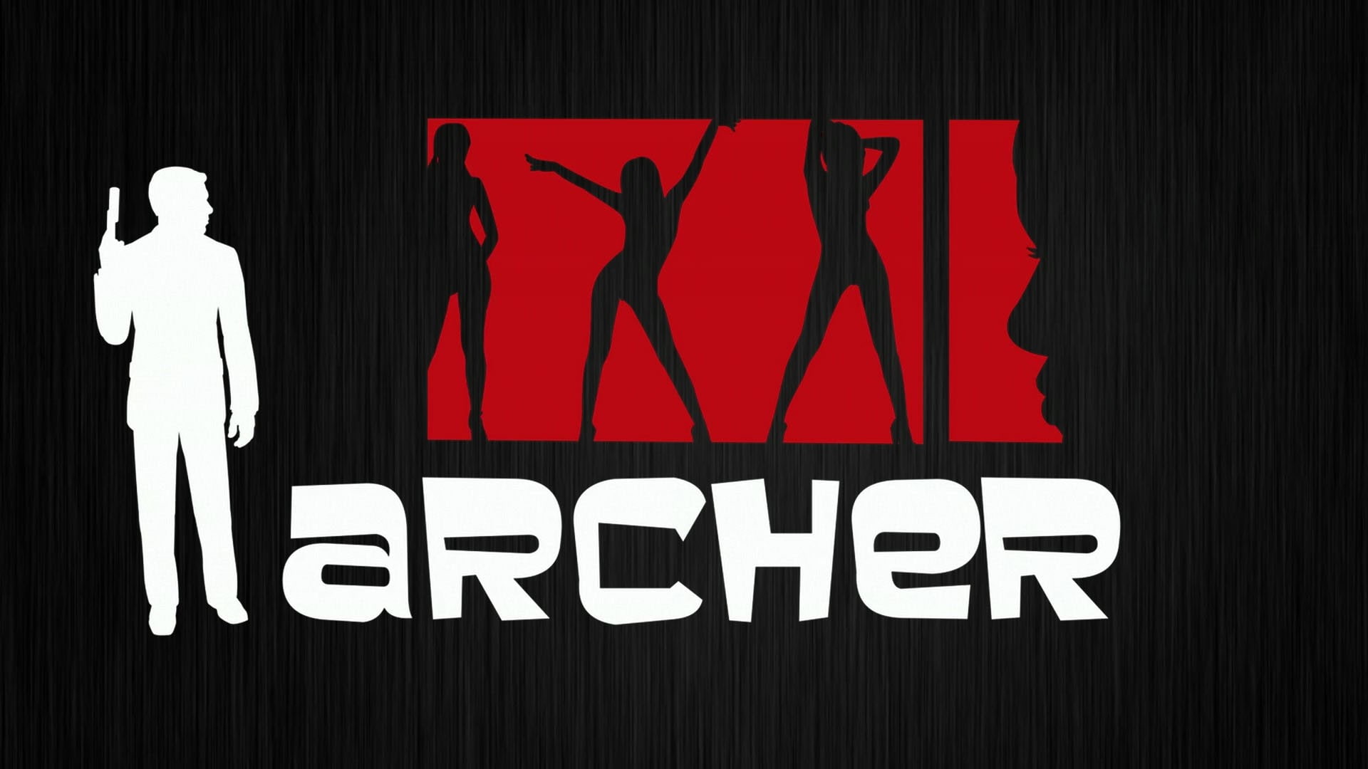 human representation, wall - building feature, capital letter, Archer (TV show), western script, red, white color, female likeness, indoors, group of people, HD Wallpaper