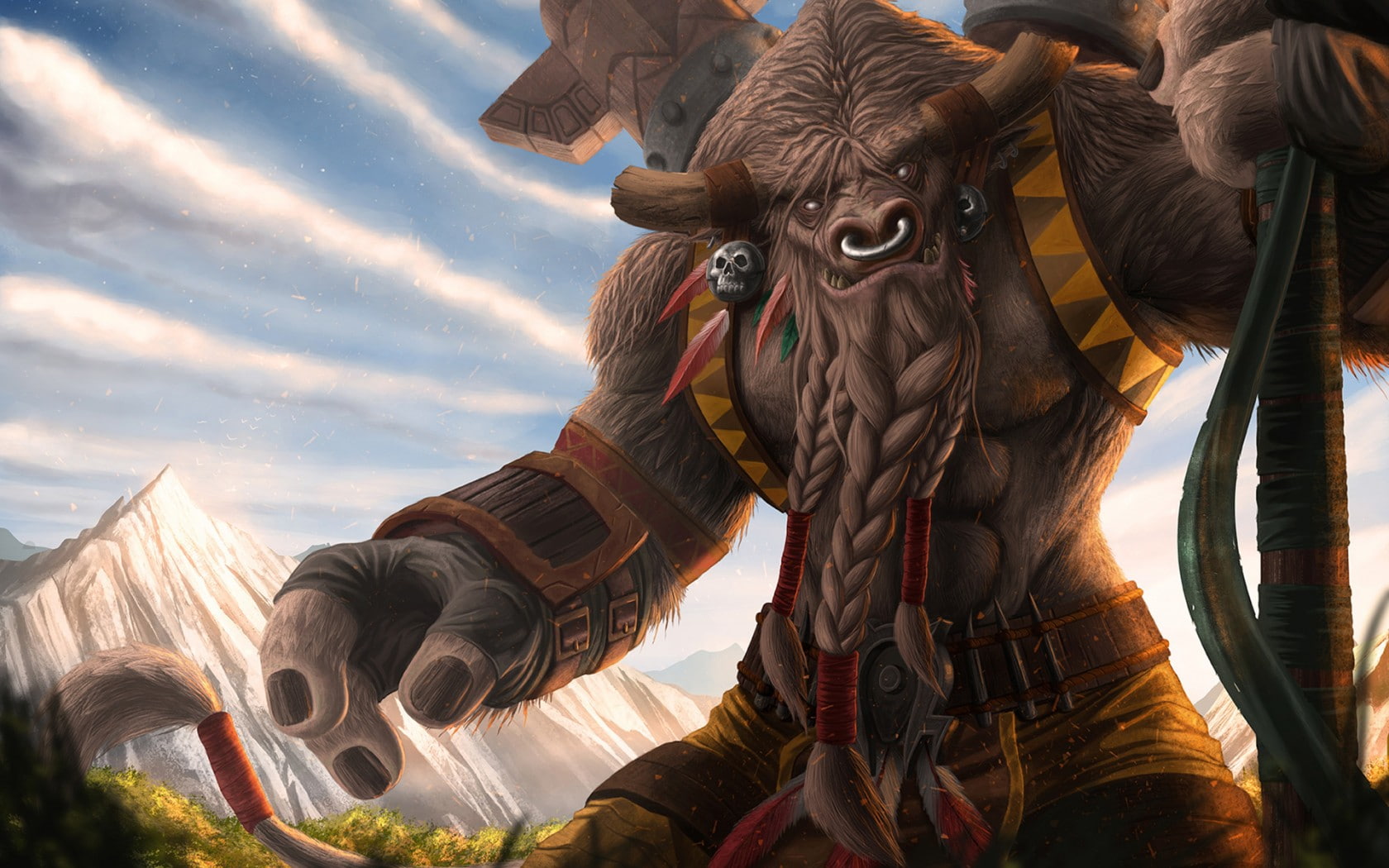 heroes, 720P, hearthstone, warcraft, bloodhoof, cairne, HD Wallpaper
