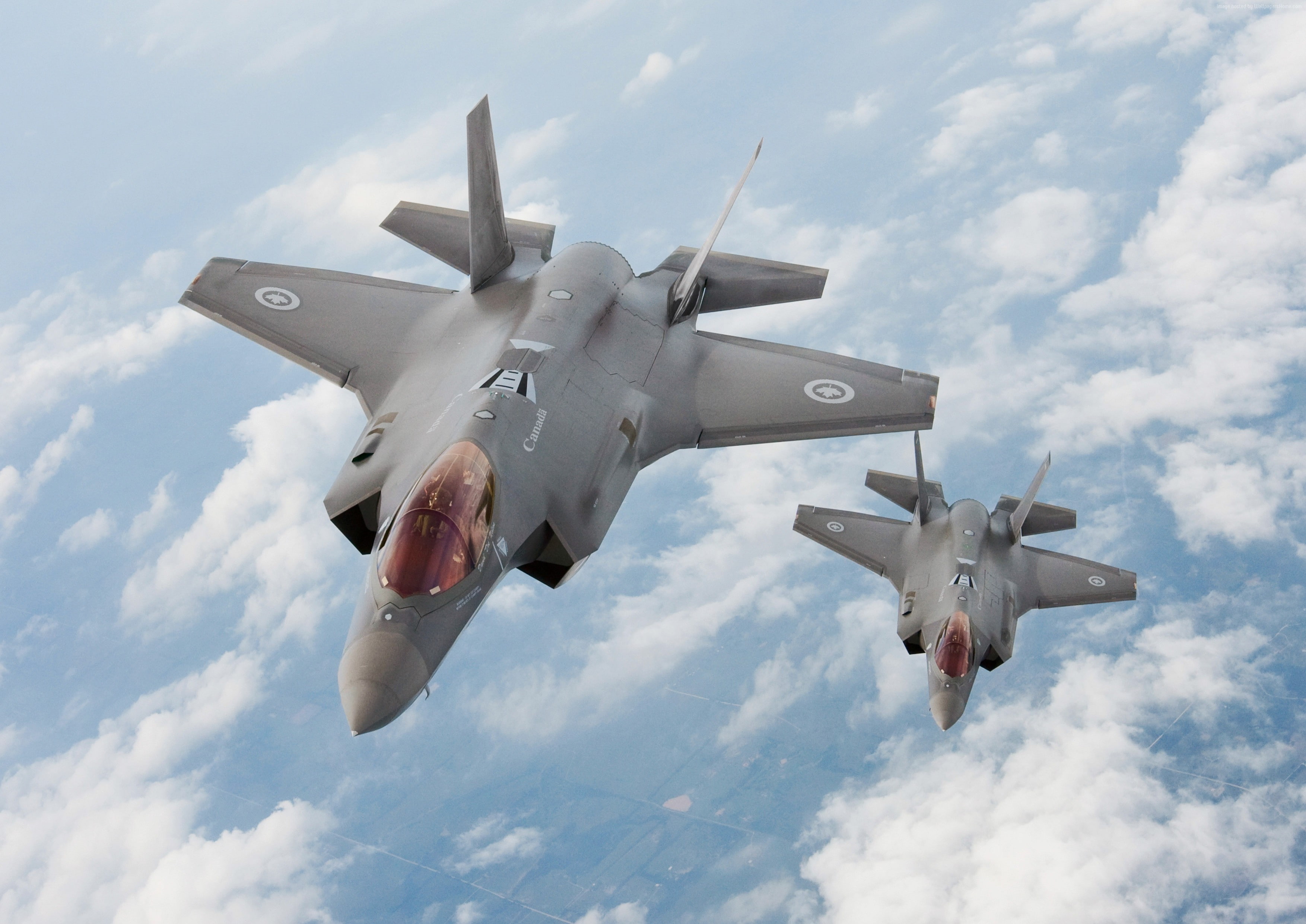 USA, air force, USA army, Lockheed F-35 Lightning II, fighter aircraft, 2K, HD Wallpaper
