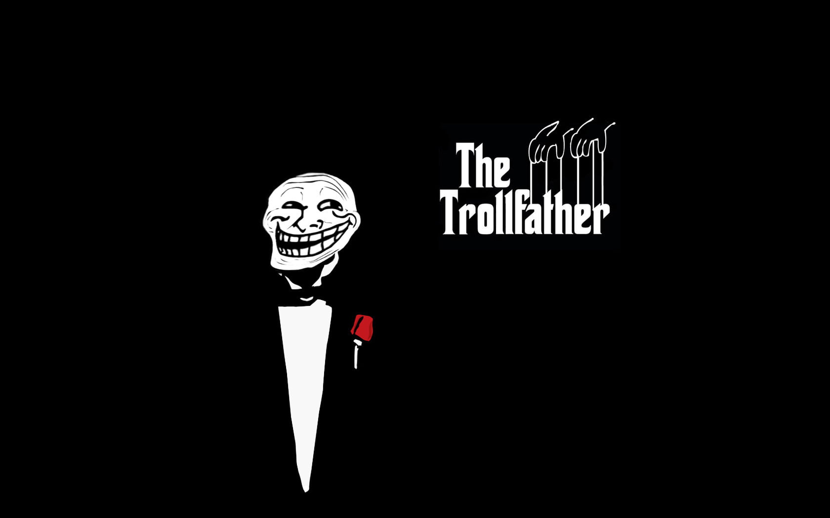 single object, art and craft, evil, indoors, spooky, Trololo, horror, human skeleton, 720P, black Color, TROLL, male likeness, black Background, smile, HD Wallpaper