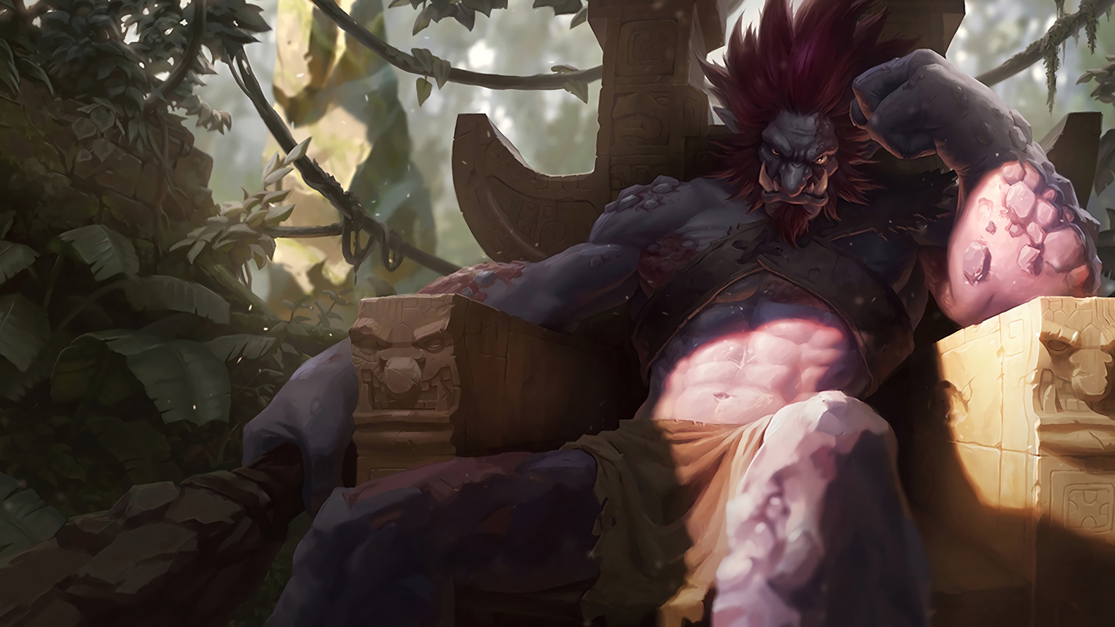 Troll, Mitchell Malloy, 4K, League of Legends, Trundle, art, HD Wallpaper