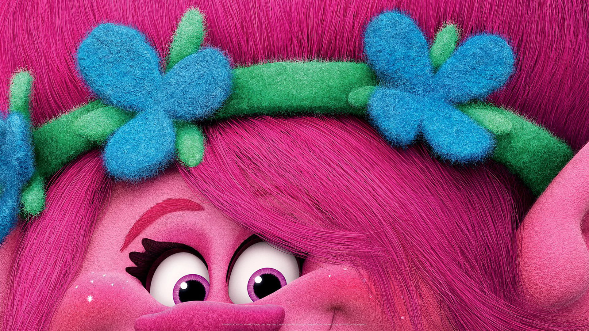 warm clothing, 1080P, pattern, indoors, multi colored, trolls, winter, full frame, art and craft, still life, blue, 2016 movies, animated movies, pink color, HD Wallpaper