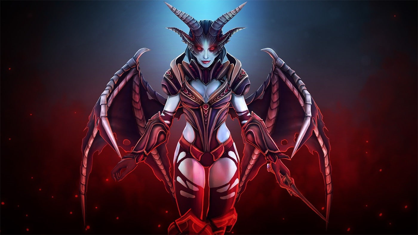 720P, nature, representation, hero, indoors, Defense of the ancient, Dota 2, horned, studio shot, celebration, bone, disguise, no people, Dota, red, animal wildlife, HD Wallpaper