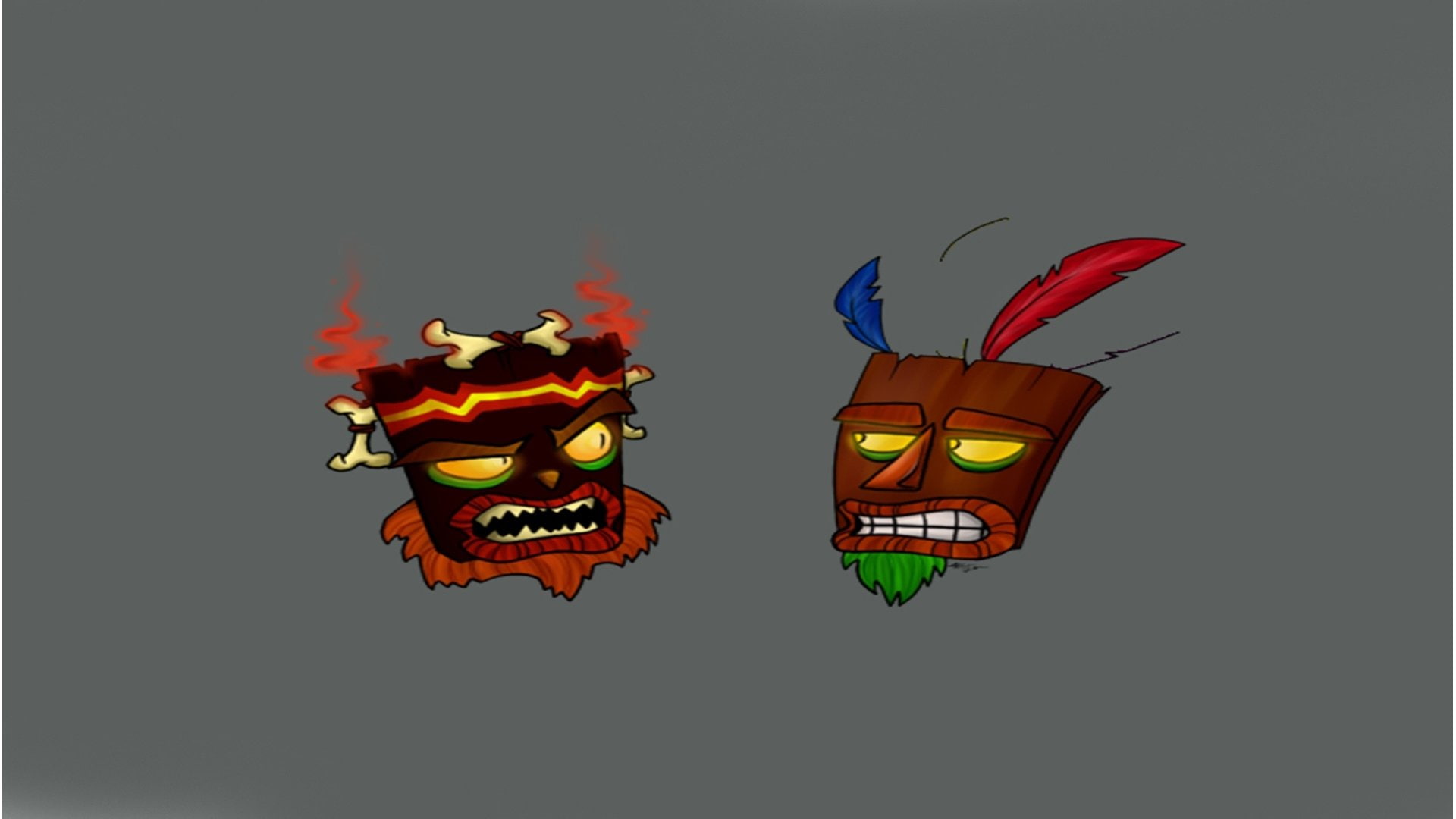 Video Game, Aku Aku (Crash Bandicoot), 1080P, Uka Uka (Crash Bandicoot), Crash Bandicoot, HD Wallpaper