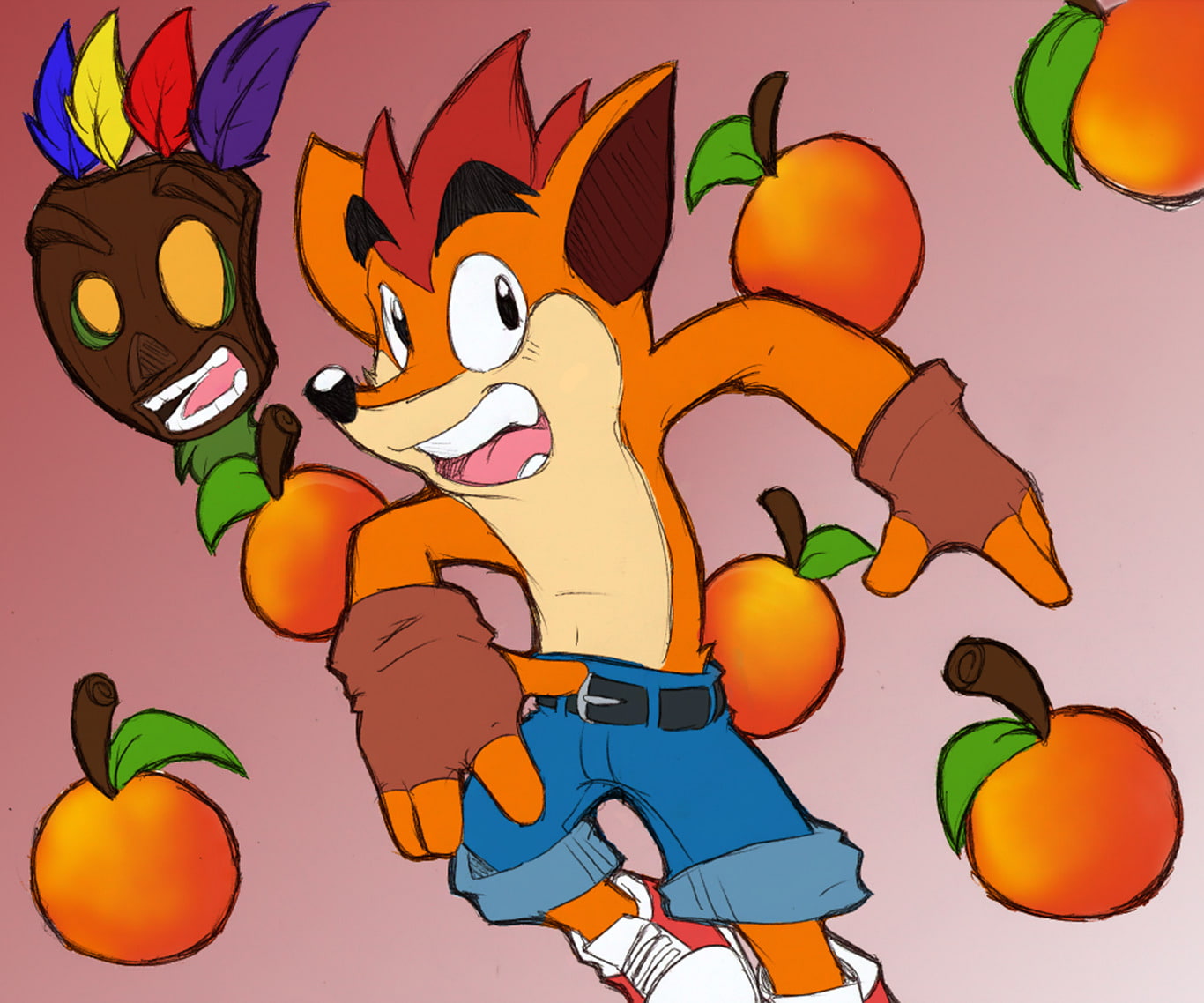 Crash Bandicoot, Aku Aku (Crash Bandicoot), Crash Bandicoot (Character), Video Game, 720P, HD Wallpaper