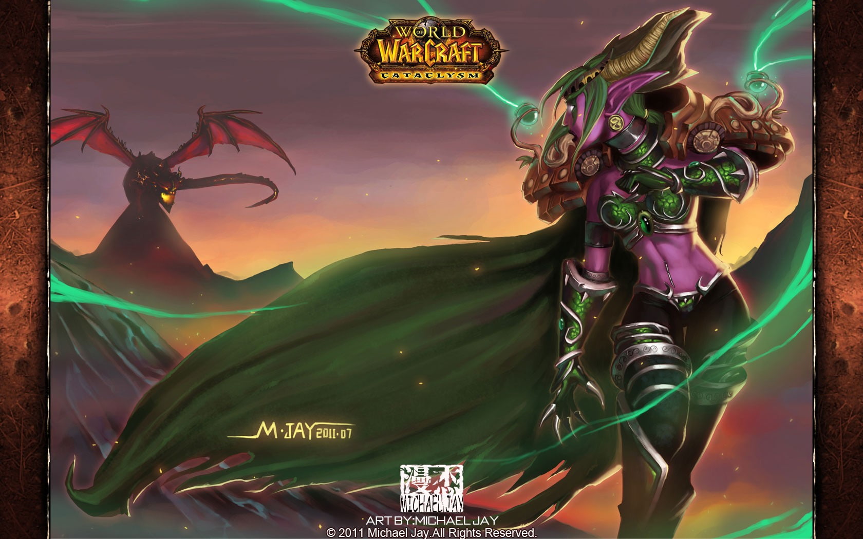 720P, world of warcraft, deathwing, World Of Warcraft: Cataclysm, warcraft, HD Wallpaper