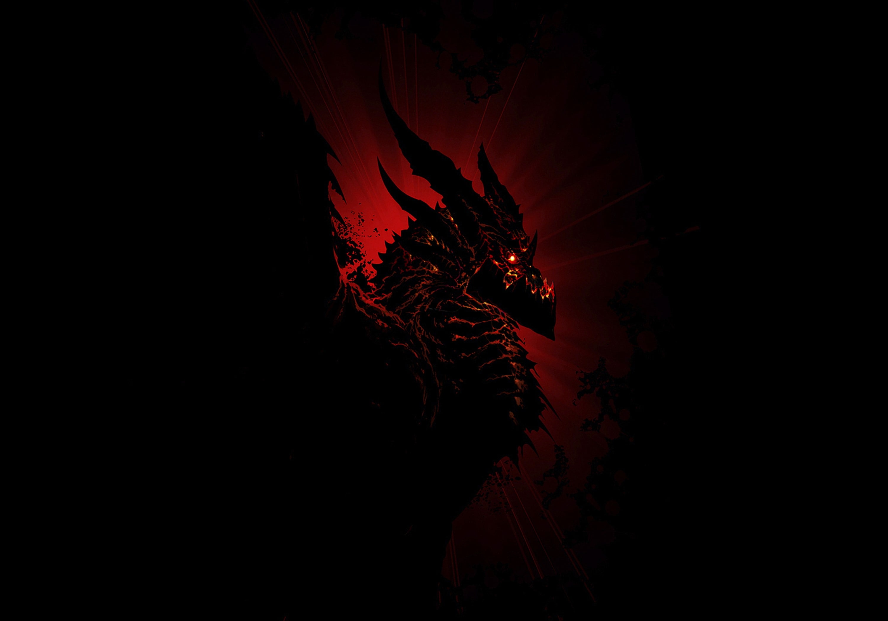 video, 2K, Video Games, world, hd, warcraft, games, x, dragons, art, deathwing, artwork, HD Wallpaper