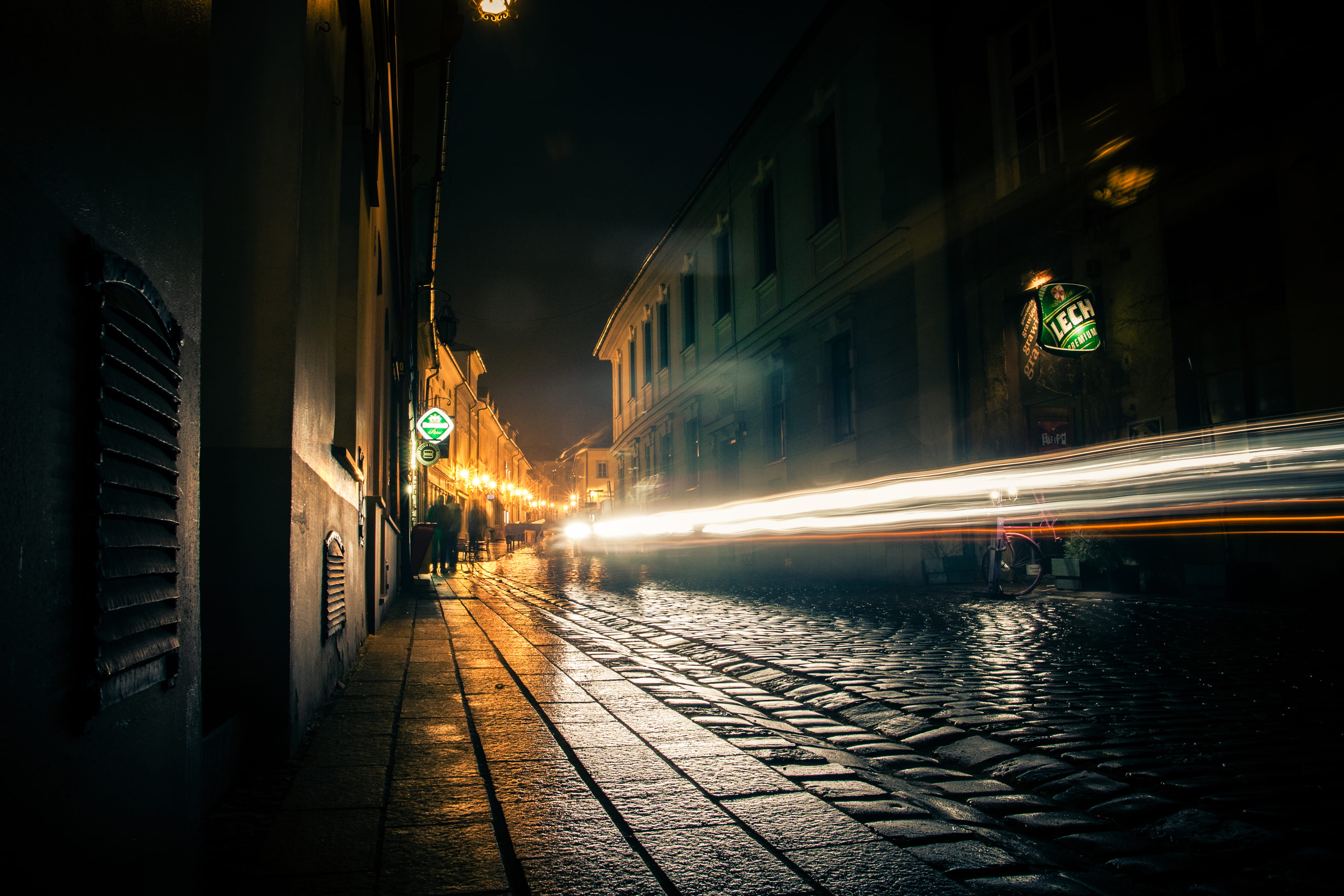 city, architecture, photography, transportation, building Exterior, street Light, dusk, post, speed, the way forward, sidewalk, time, walking, light, urban Scene, HD Wallpaper