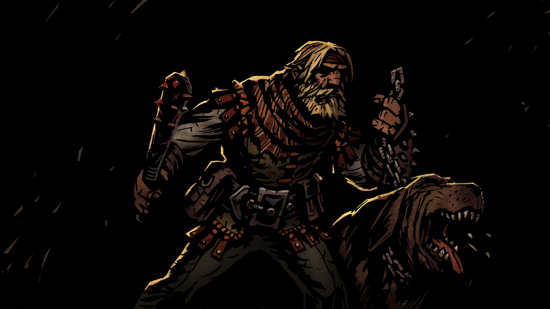 1080P, dark, Darkest Dungeon, Hound Master, video games, HD Wallpaper
