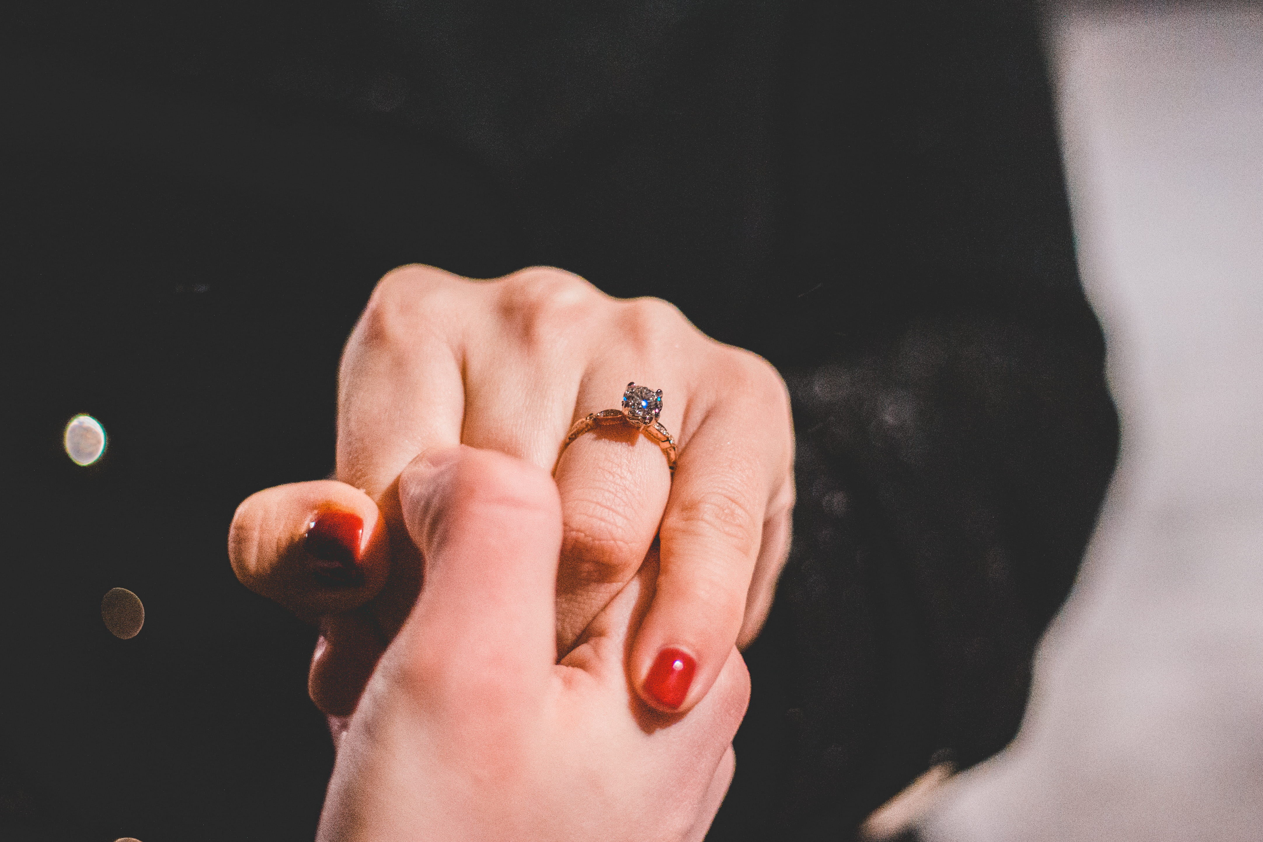 colored, ring, flight, body part, goblet, engagement ring, aircraft, 4K, finger, glass, crystal, diamond, holding hands, adult, person, transportation, HD Wallpaper