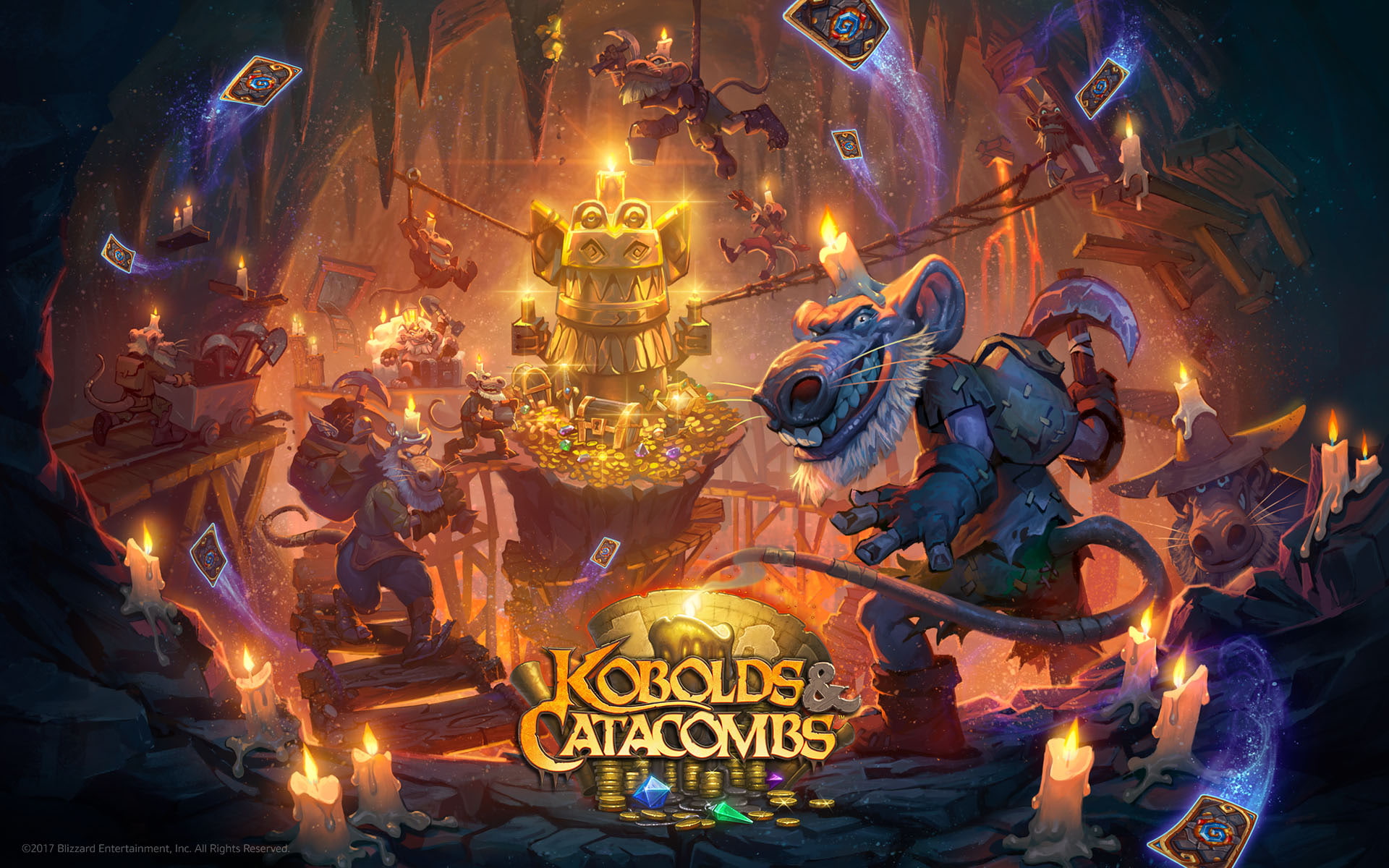 craft, building, text, sculpture, western script, architecture, illuminated, religion, representation, belief, creativity, Hearthstone: Kobolds and Catacombs, HD Wallpaper