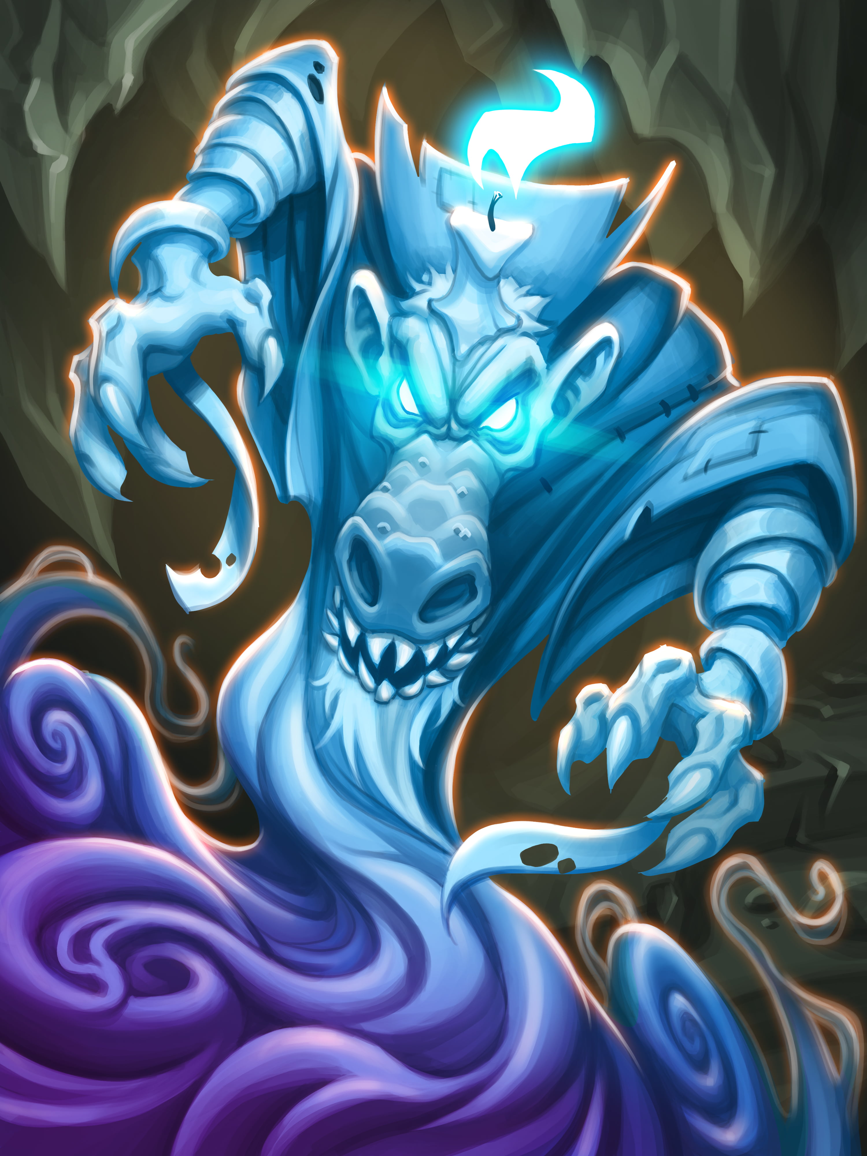 multi colored, no people, illuminated, creativity, wave pattern, pattern, art and craft, paint, indoors, close-up, motion, blue, Hearthstone: Kobolds and Catacombs, Phone HD Wallpaper
