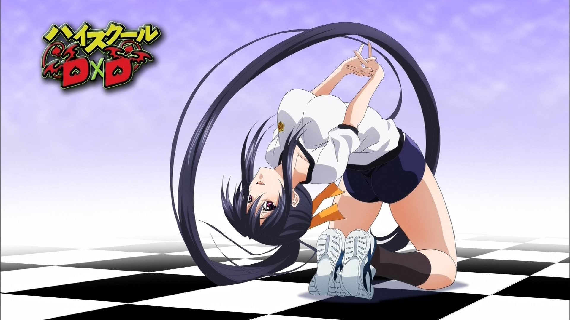 women, cartoon, lifestyles, High School DxD, outdoors, Akeno Himejima, sport, blue, Anime, 1080P, young Adult, illustration, vector, one Person, females, HD Wallpaper
