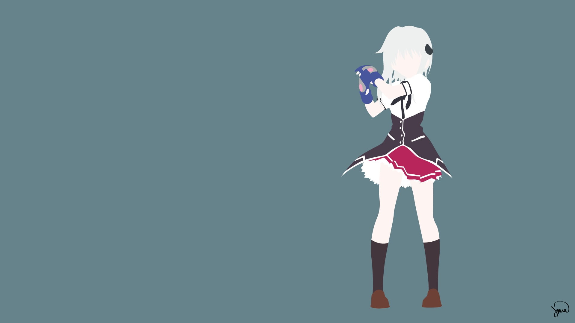 High School DxD, standing, sport, indoors, motion, cut out, clothing, colored background, male likeness, Highschool DxD, anime girls, one person, front view, HD Wallpaper