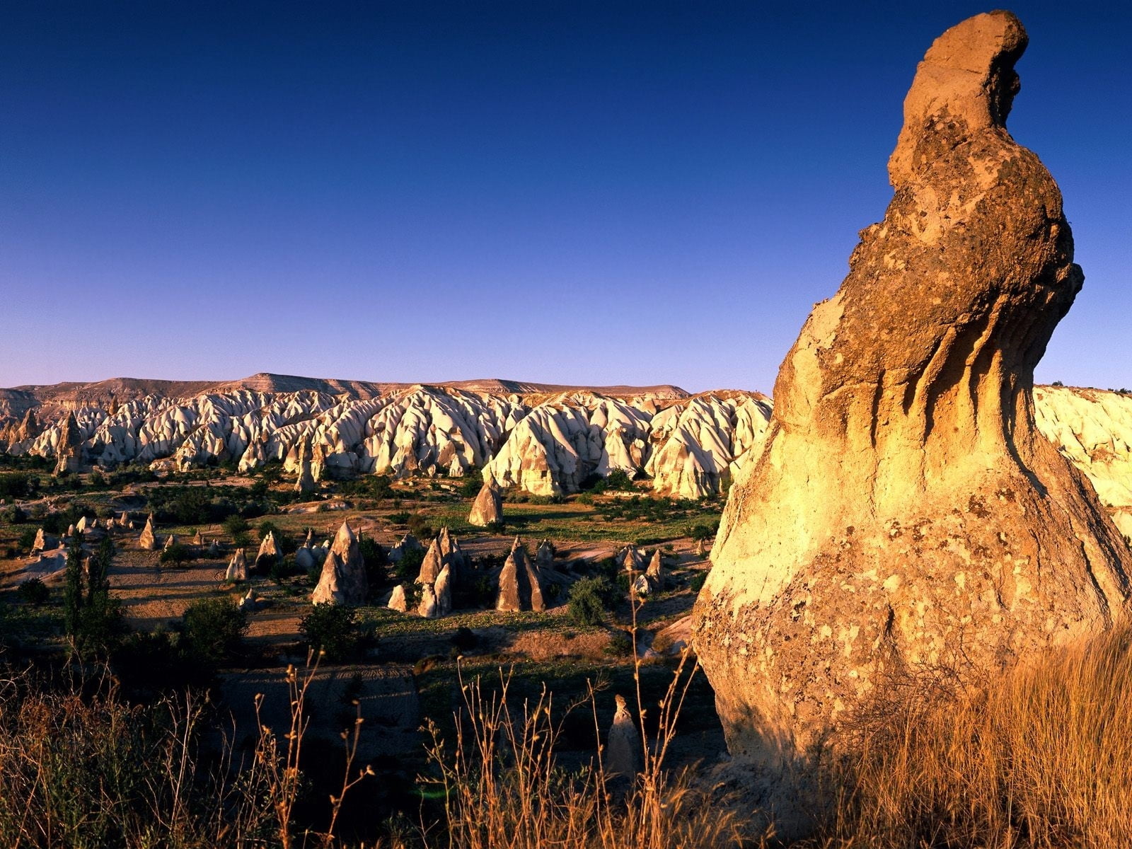 travel, nevsehir, non-urban scene, 720P, anatolia, cappadocia, geology, tranquility, sunset, national Landmark, stone, no People, uSA, rock Hoodoo, nature, HD Wallpaper
