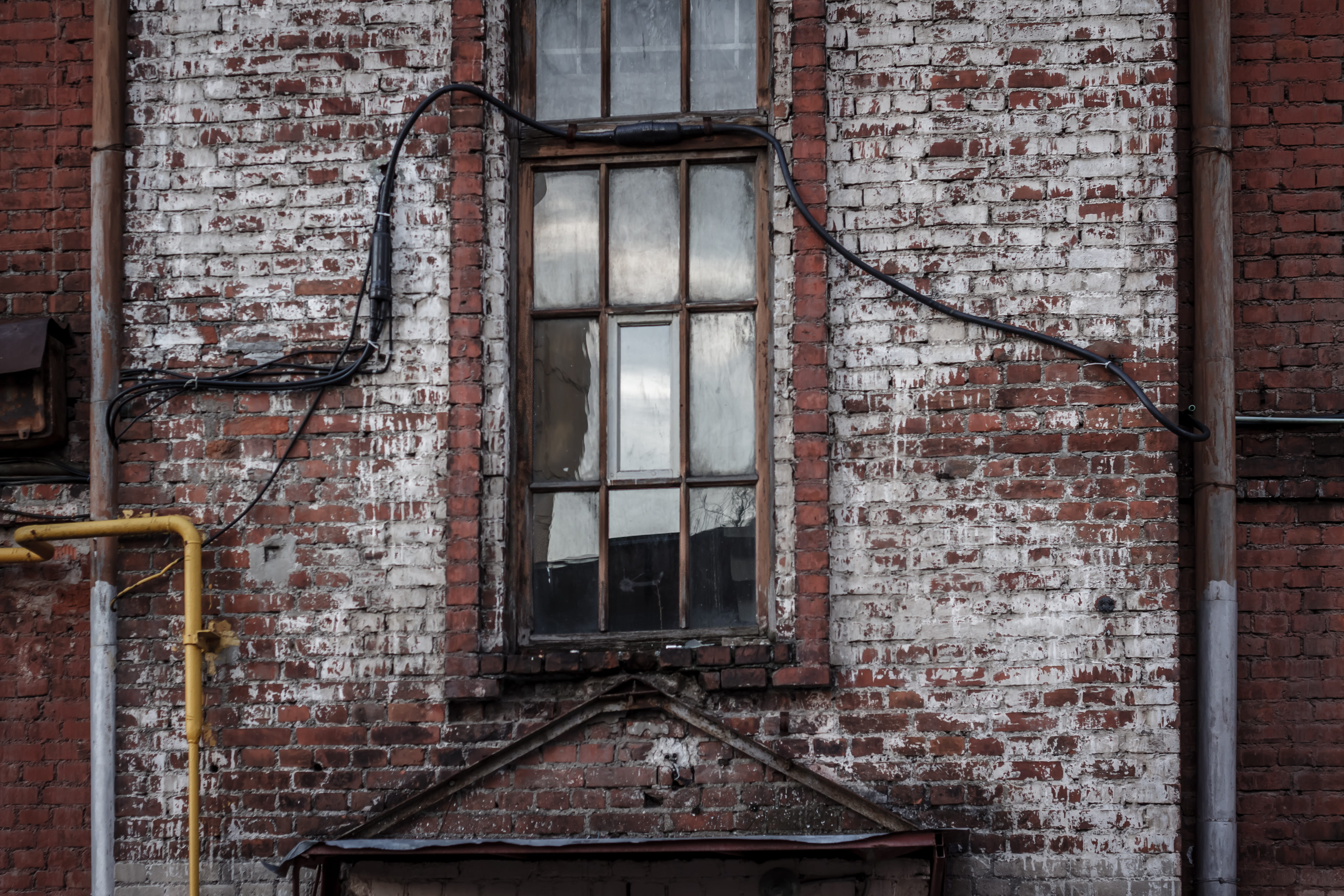 wall - building feature, wall, window ledge, weathered, old, deterioration, window, city, decline, pipe - tube, run-down, red, building, outdoors, abandoned, HD Wallpaper