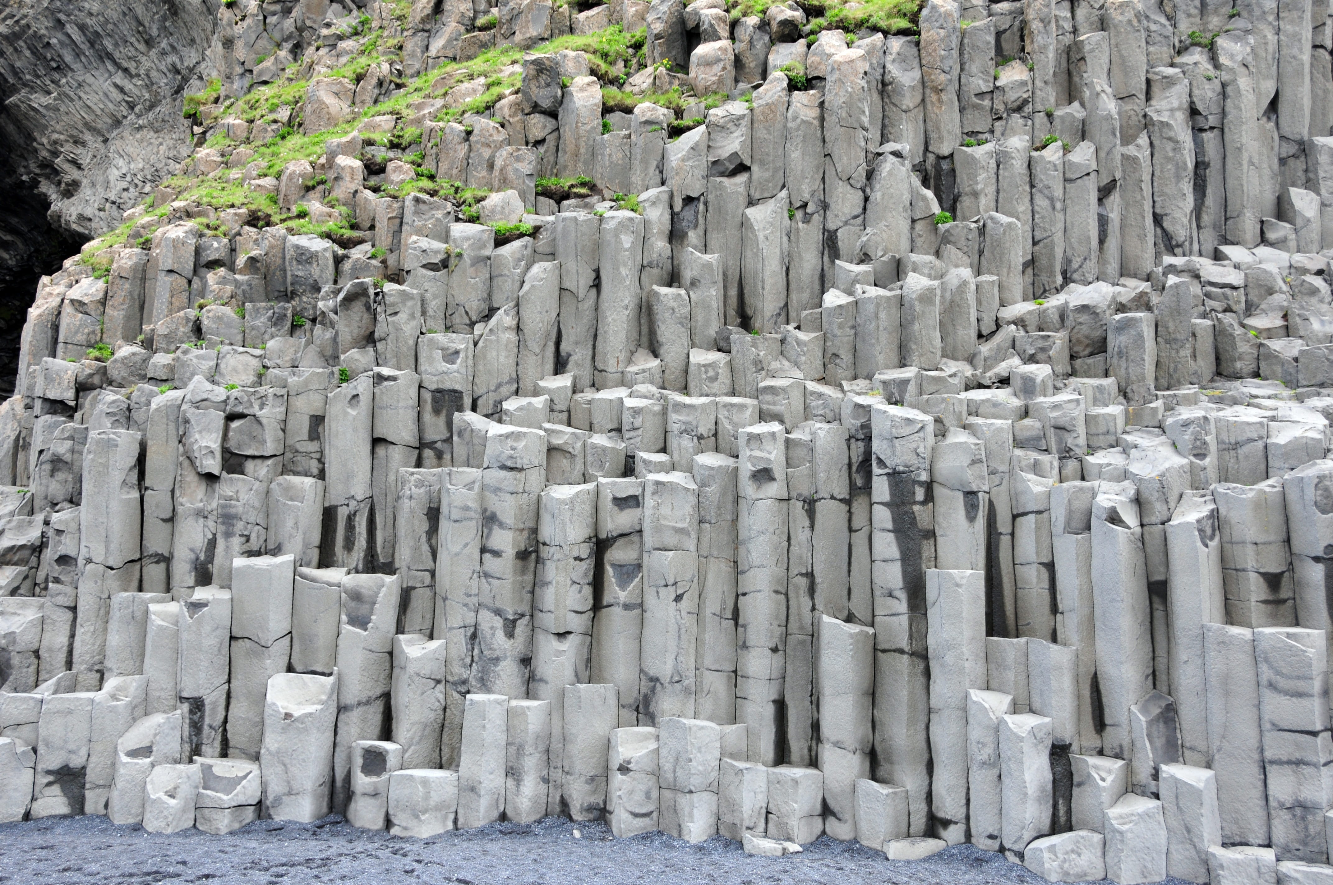 pattern, day, backgrounds, block, no people, travel destinations, travel, in a row, gray, tourism, full frame, rock, ocean, block shape, beach, abundance, HD Wallpaper