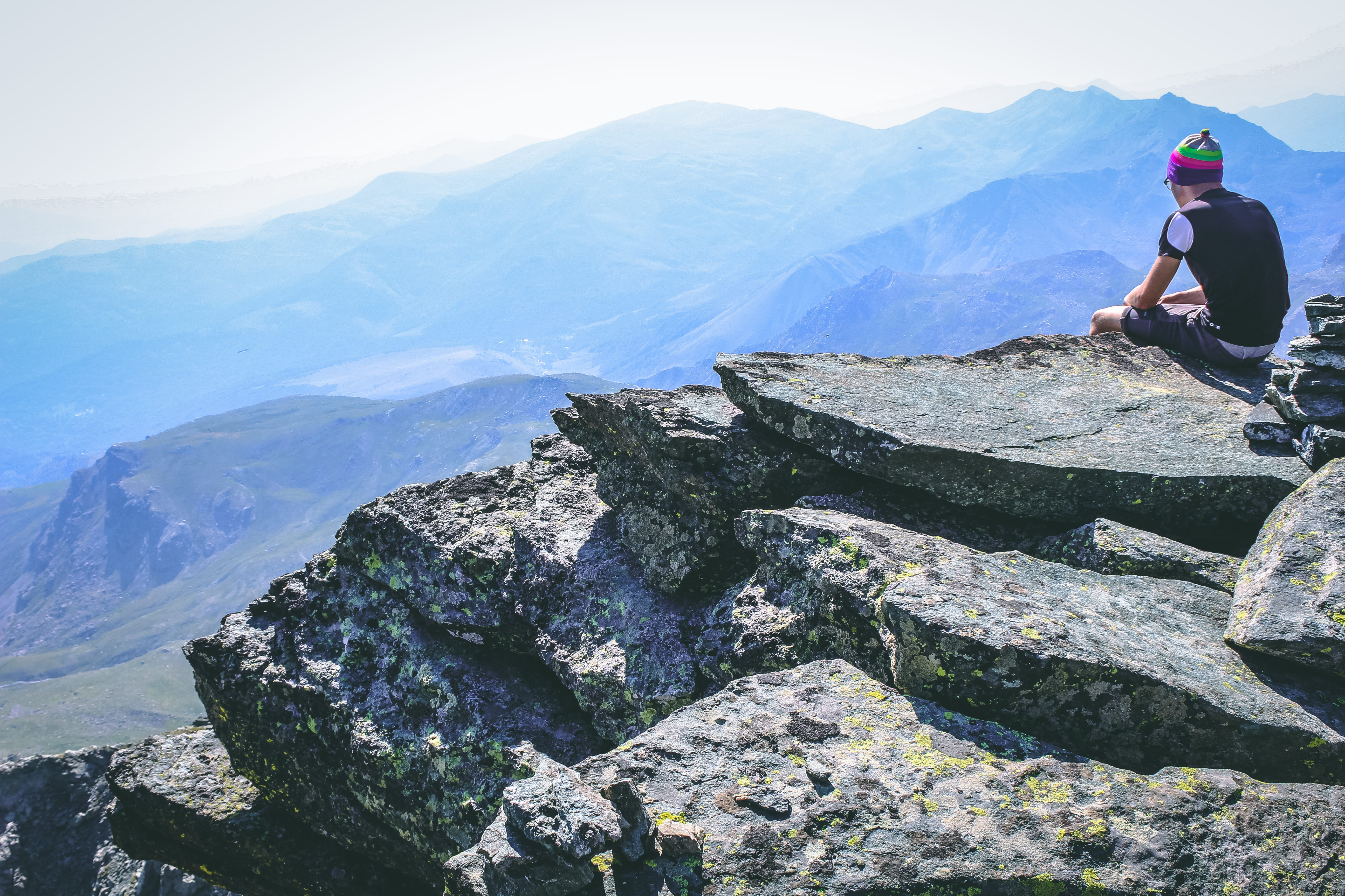 environment, rocks, boy, tourism, travel, conquering adversity, men, man, mountain climber, beautiful view, 5K, climb, scenery, one person, recreation, HD Wallpaper